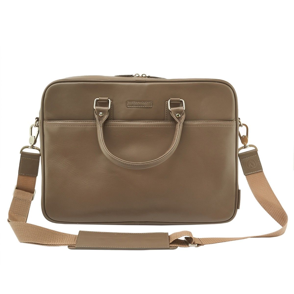 Laptoptas 15.6" Leer Taupe
