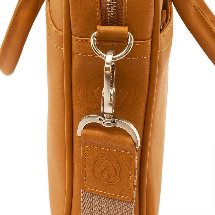 Laptoptas 15.6" Leer Camel