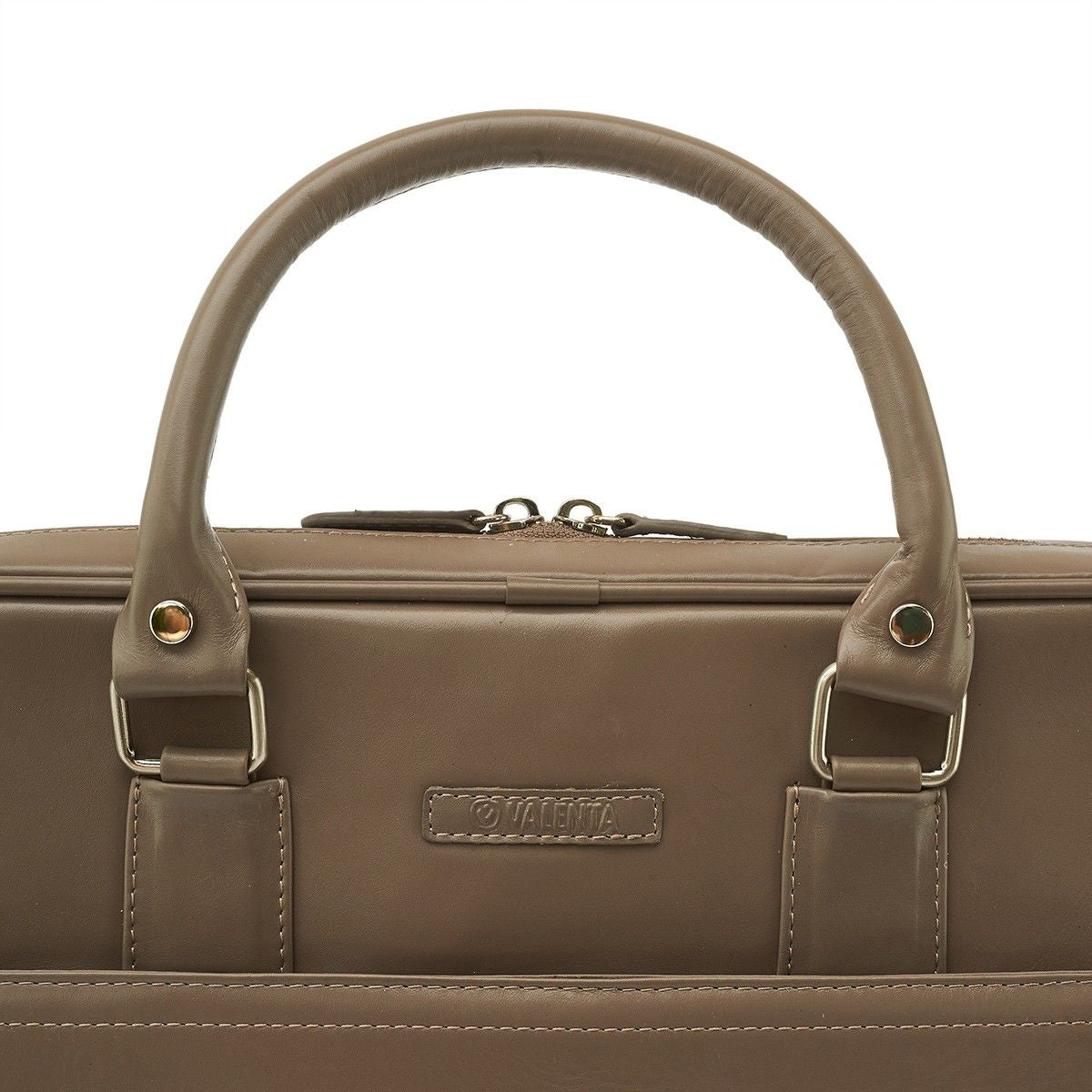 Laptoptas 15.6" Leer Taupe
