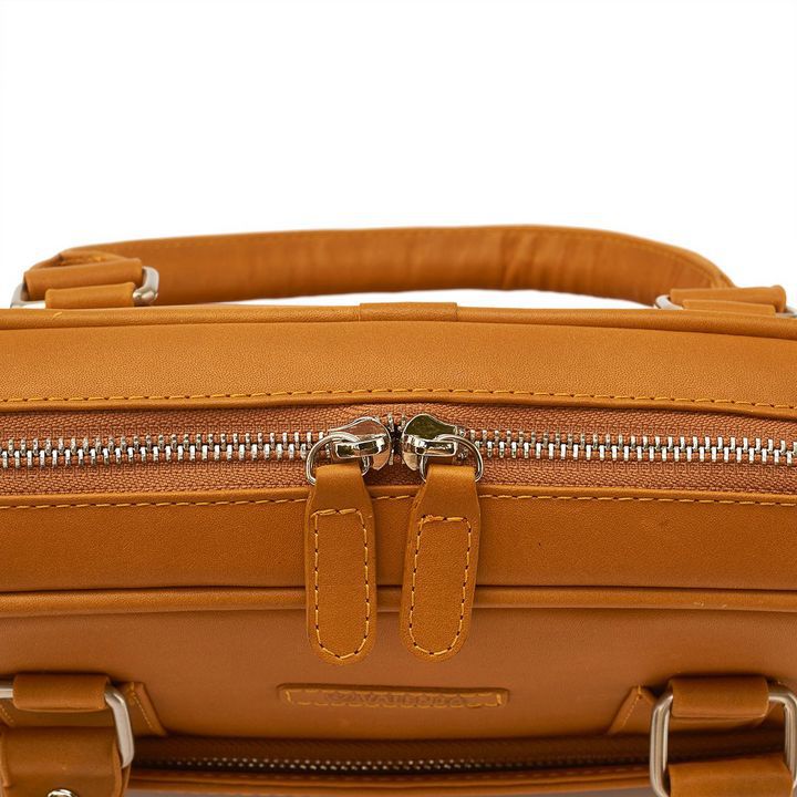 Laptoptas 15.6" Leer Camel