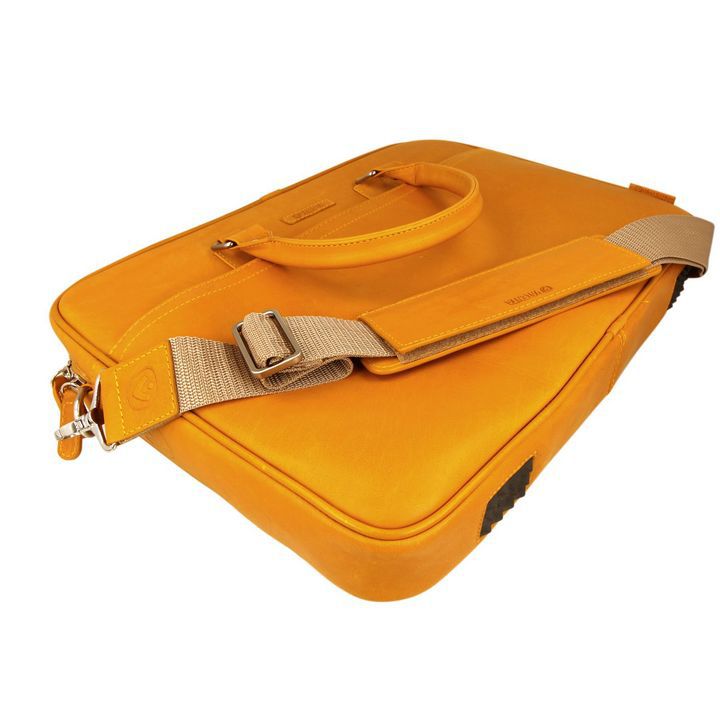 Laptoptas 15.6" Leer Camel