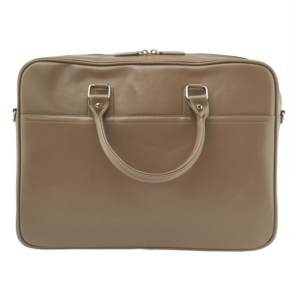 Laptoptas 15.6" Leer Taupe
