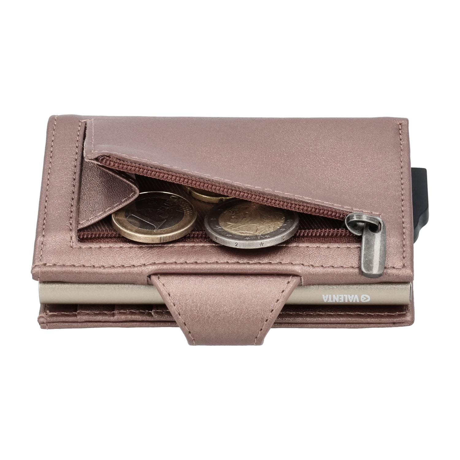 Card Case Plus Wallet Luxe Metallic Copper