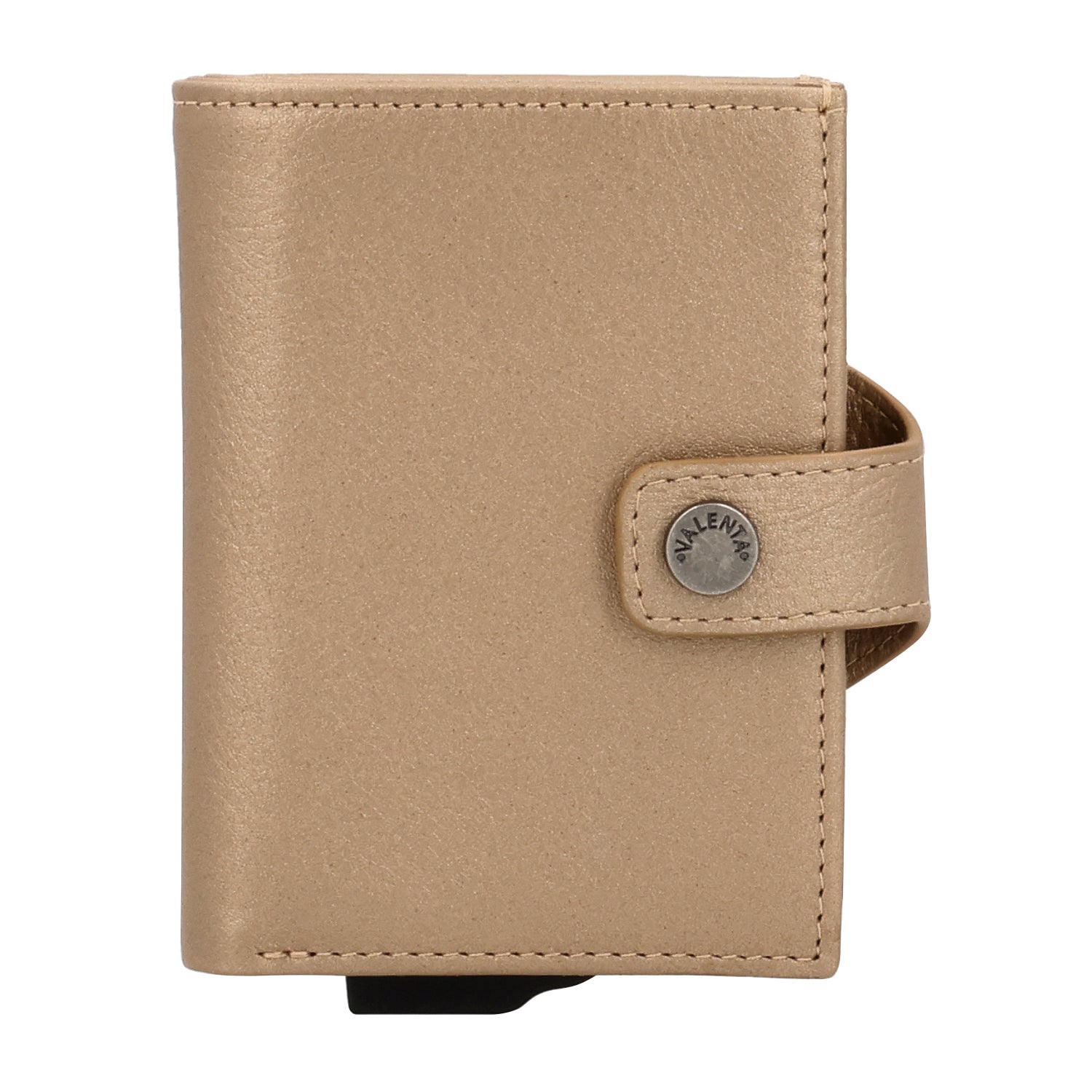 Card Case Plus Wallet Luxe Metallic Sand