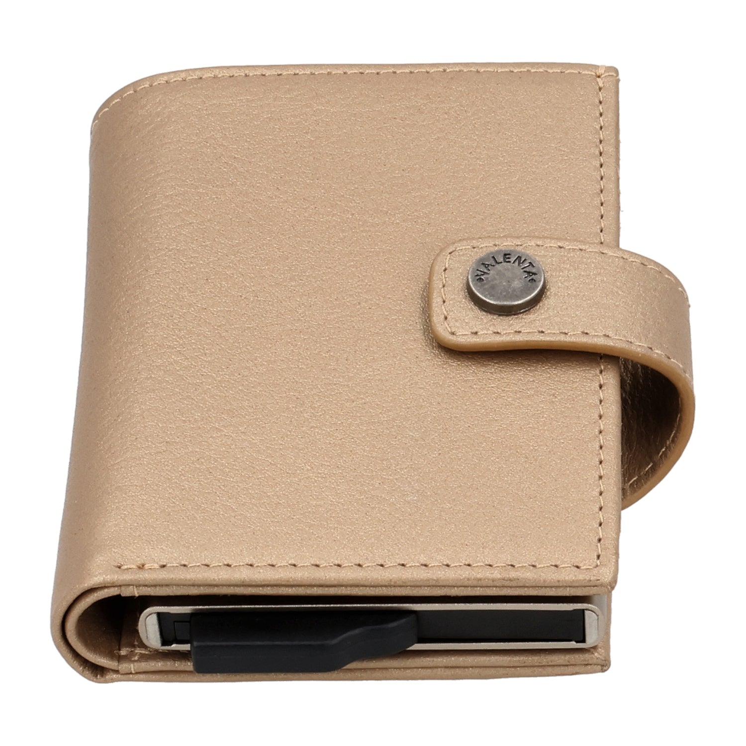 Card Case Plus Wallet Luxe Metallic Sand