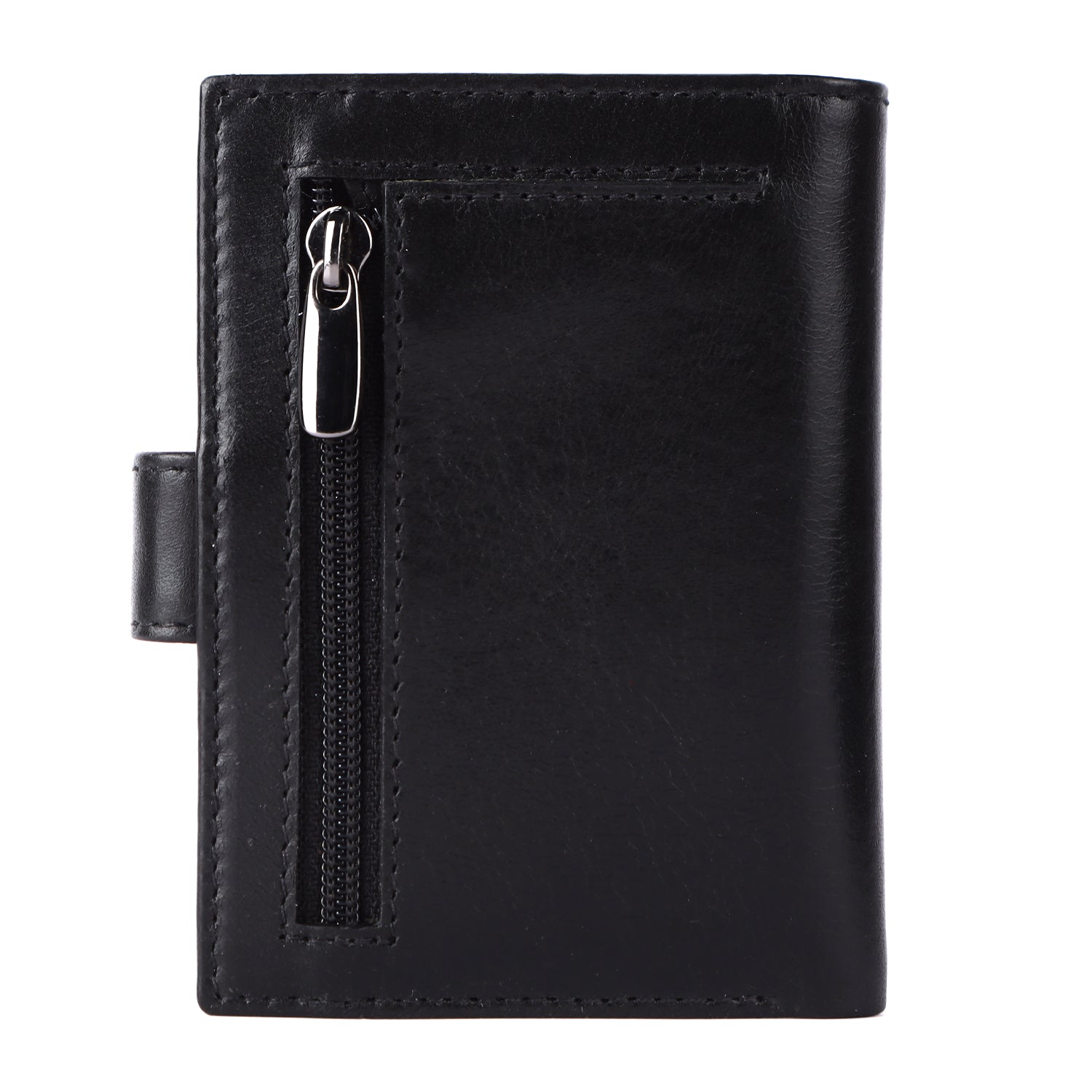 Card Wallet Leer MagSafe Luxe Zwart - valenta.com
