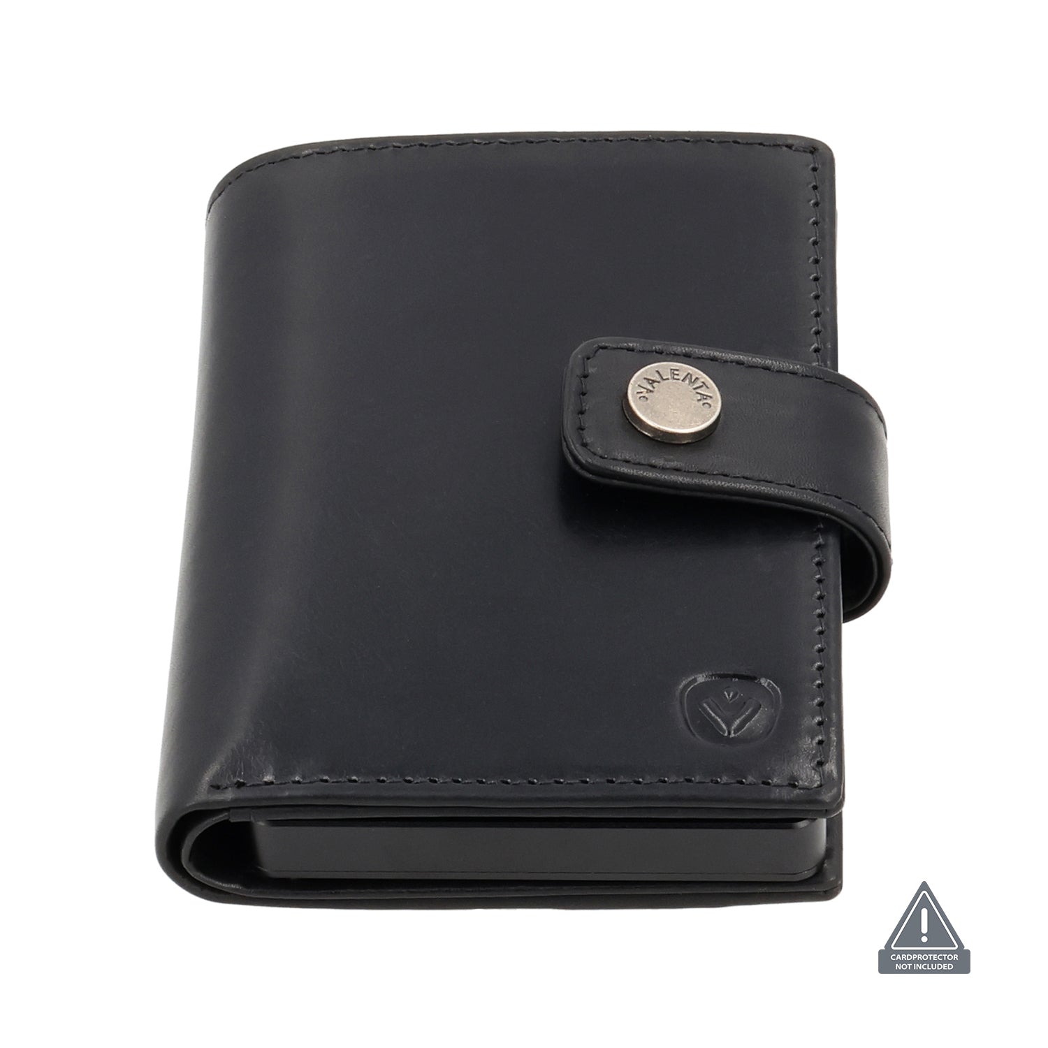 Card Wallet Leder MagSafe Luxe Schwarz