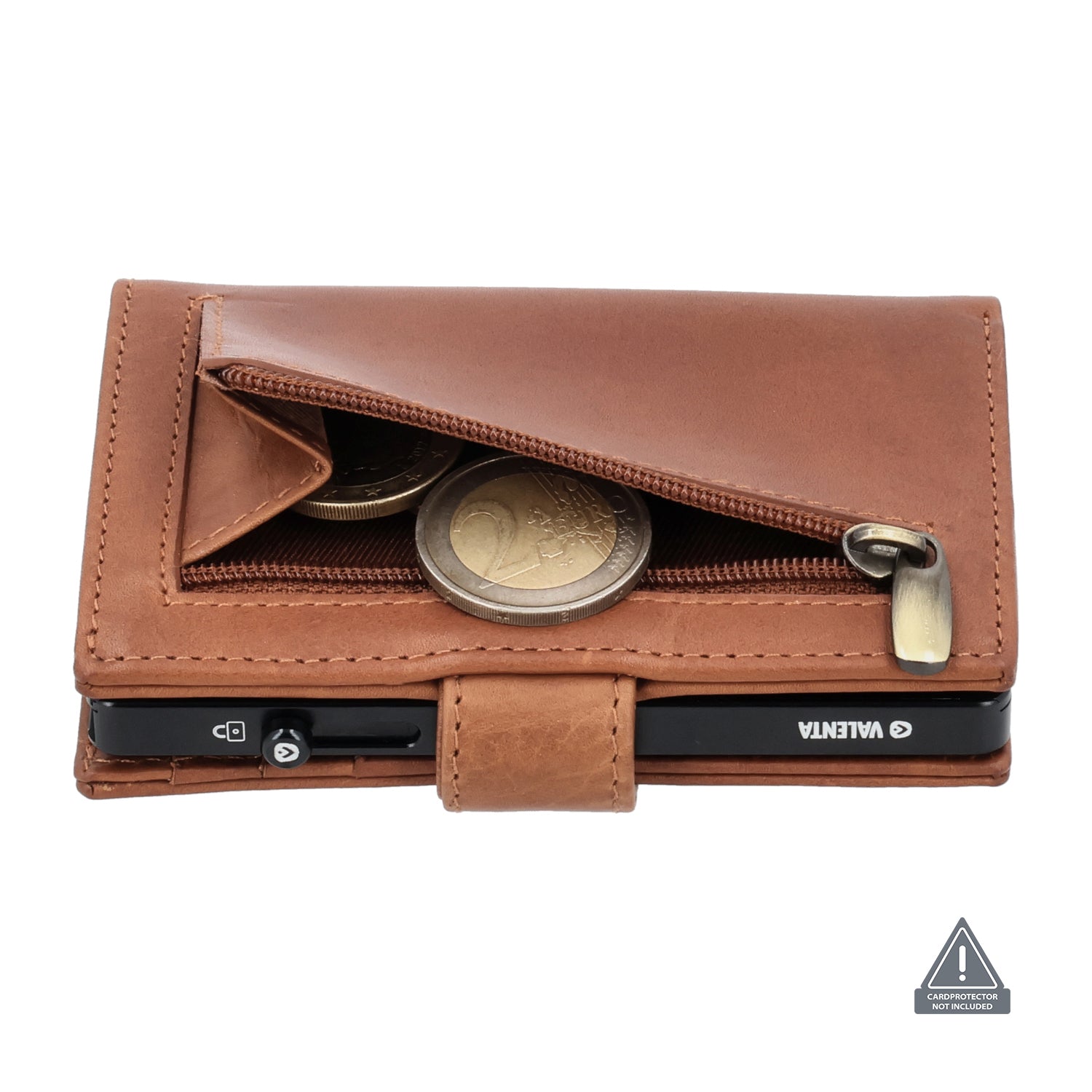 Card Wallet Leather MagSafe Luxe Cognac