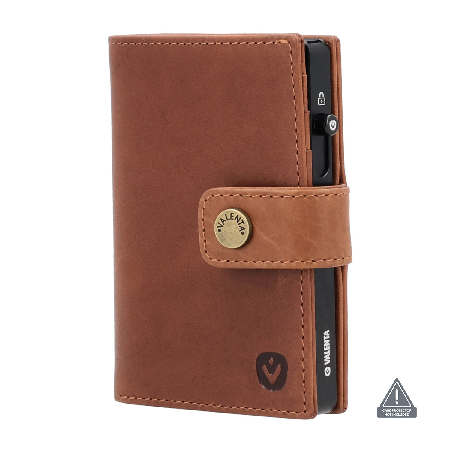 Card Wallet Leather MagSafe Luxe Cognac