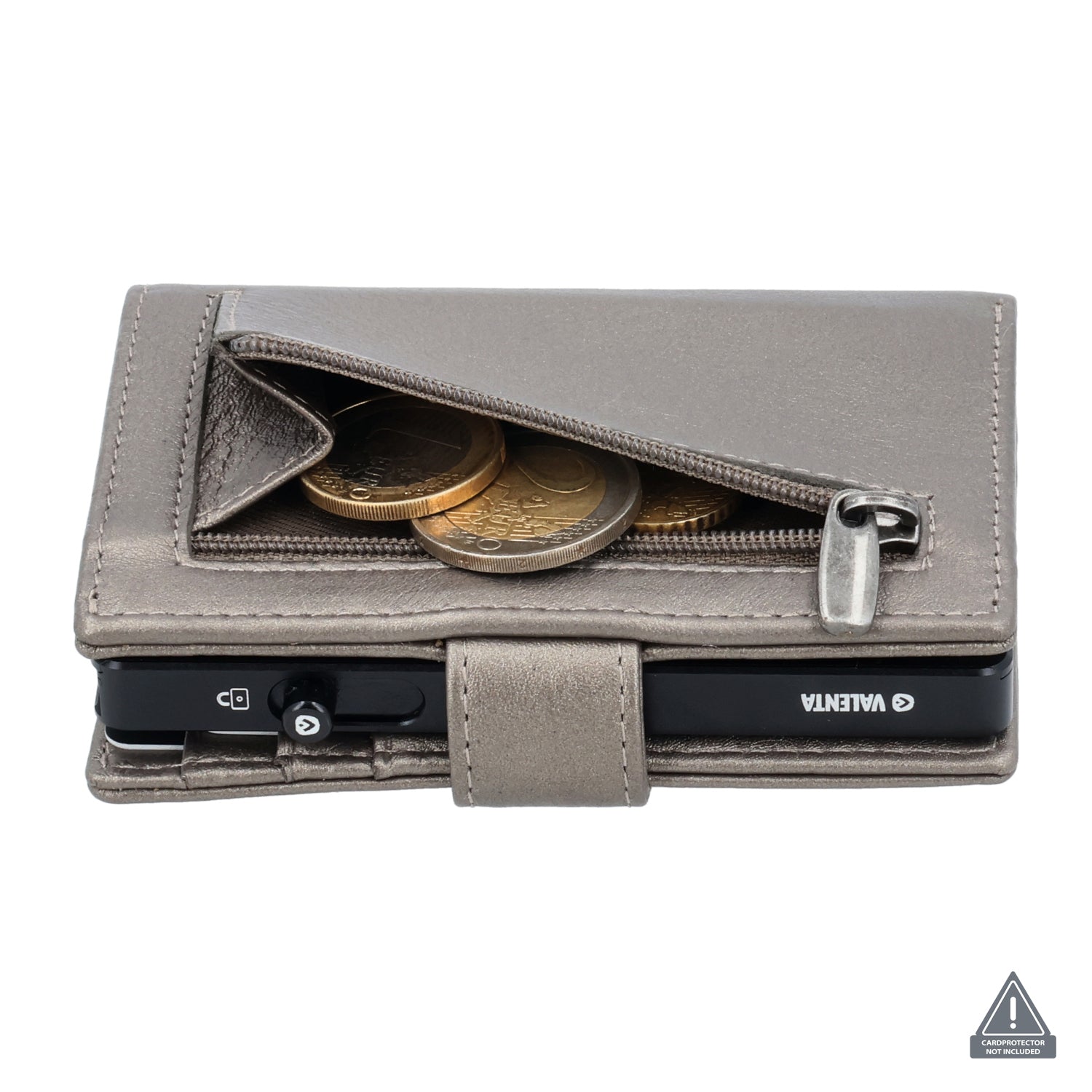 Card Wallet Leather MagSafe Luxe Metallic Bronze