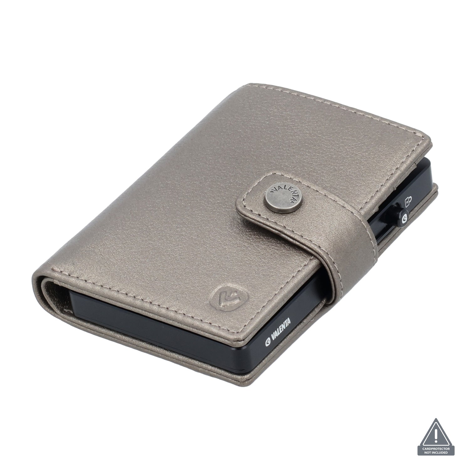 Card Wallet Leather MagSafe Luxe Metallic Bronze