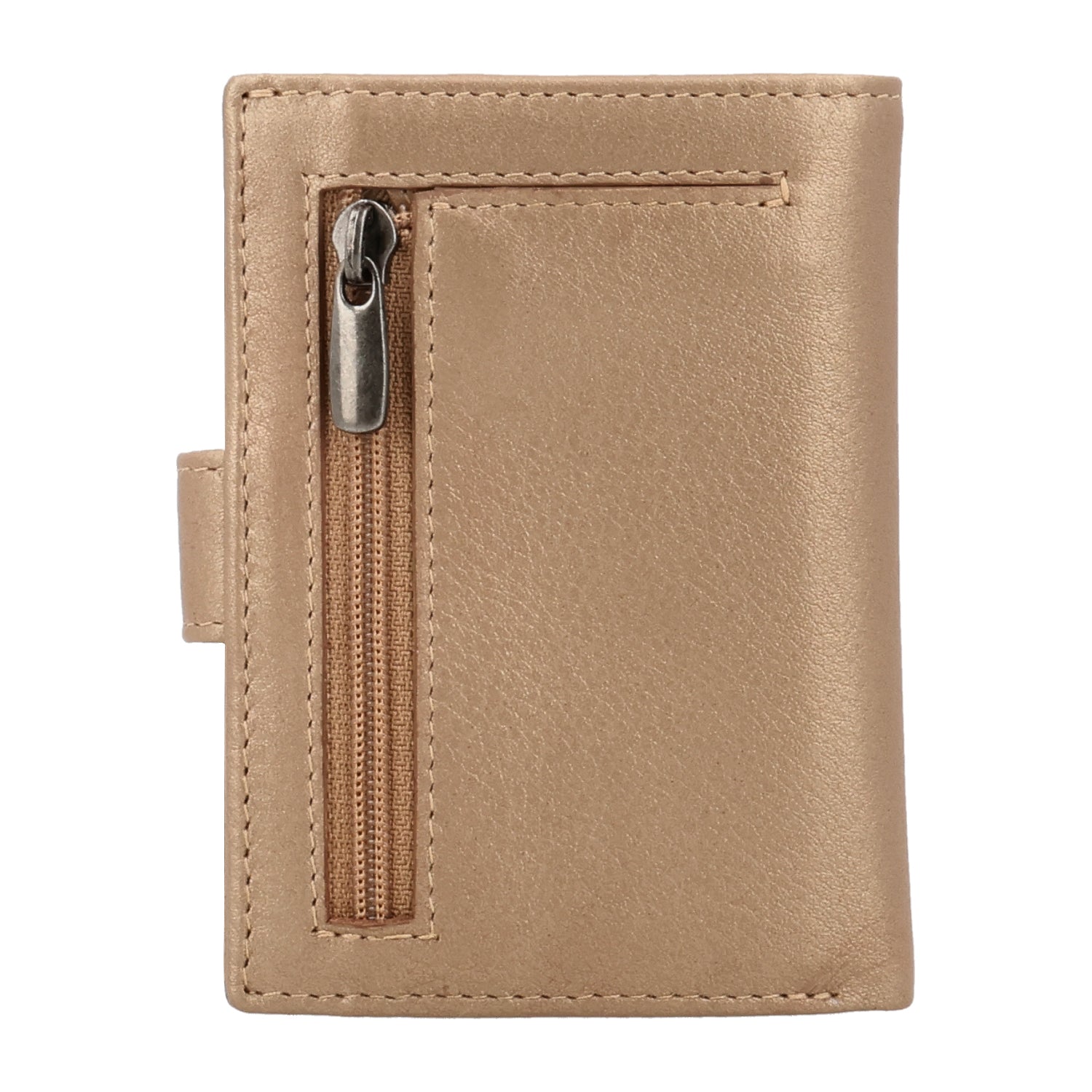 Card Wallet Leather MagSafe Luxe Metallic Sand