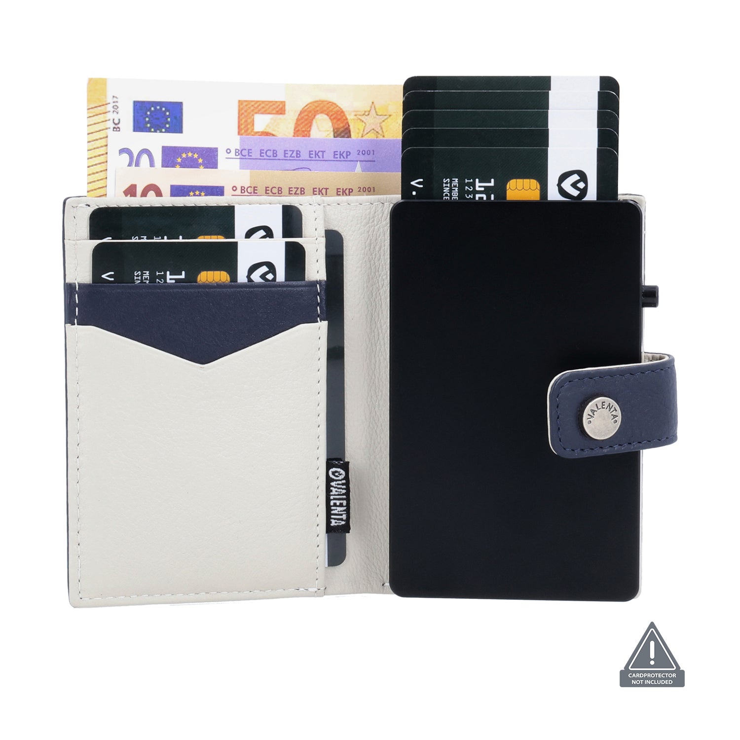 Card Wallet Leder MagSafe Luxe Navy