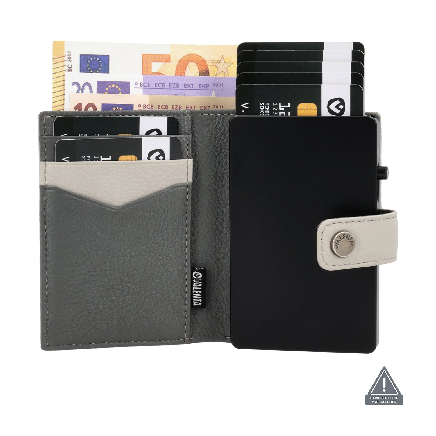 Card Wallet Leder MagSafe Luxe Off-White