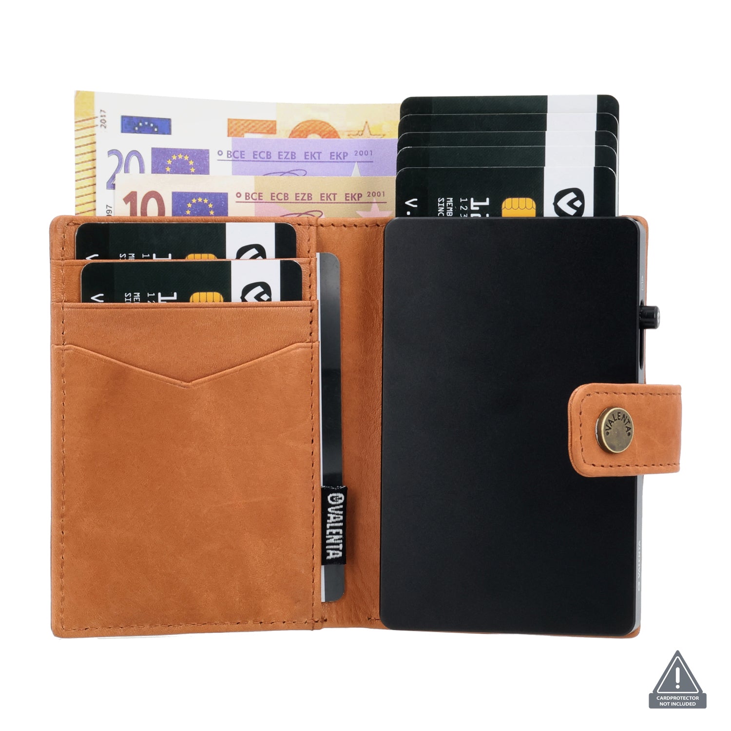 Card Wallet Leder MagSafe Luxe Tan