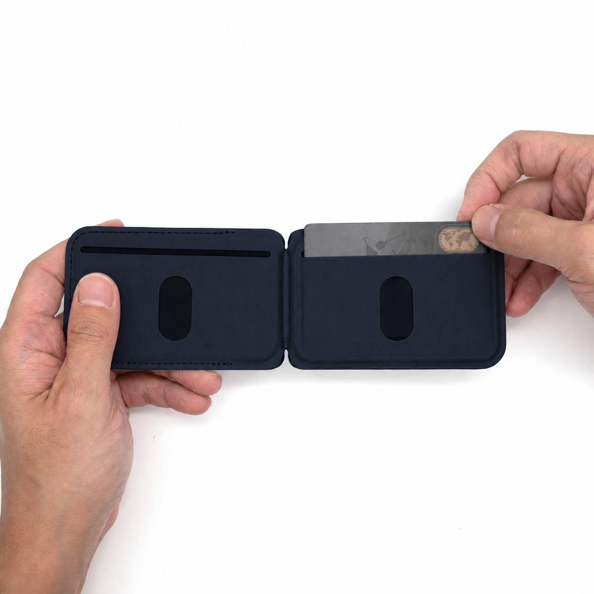 Card Wallet MagSafe Stand Blau