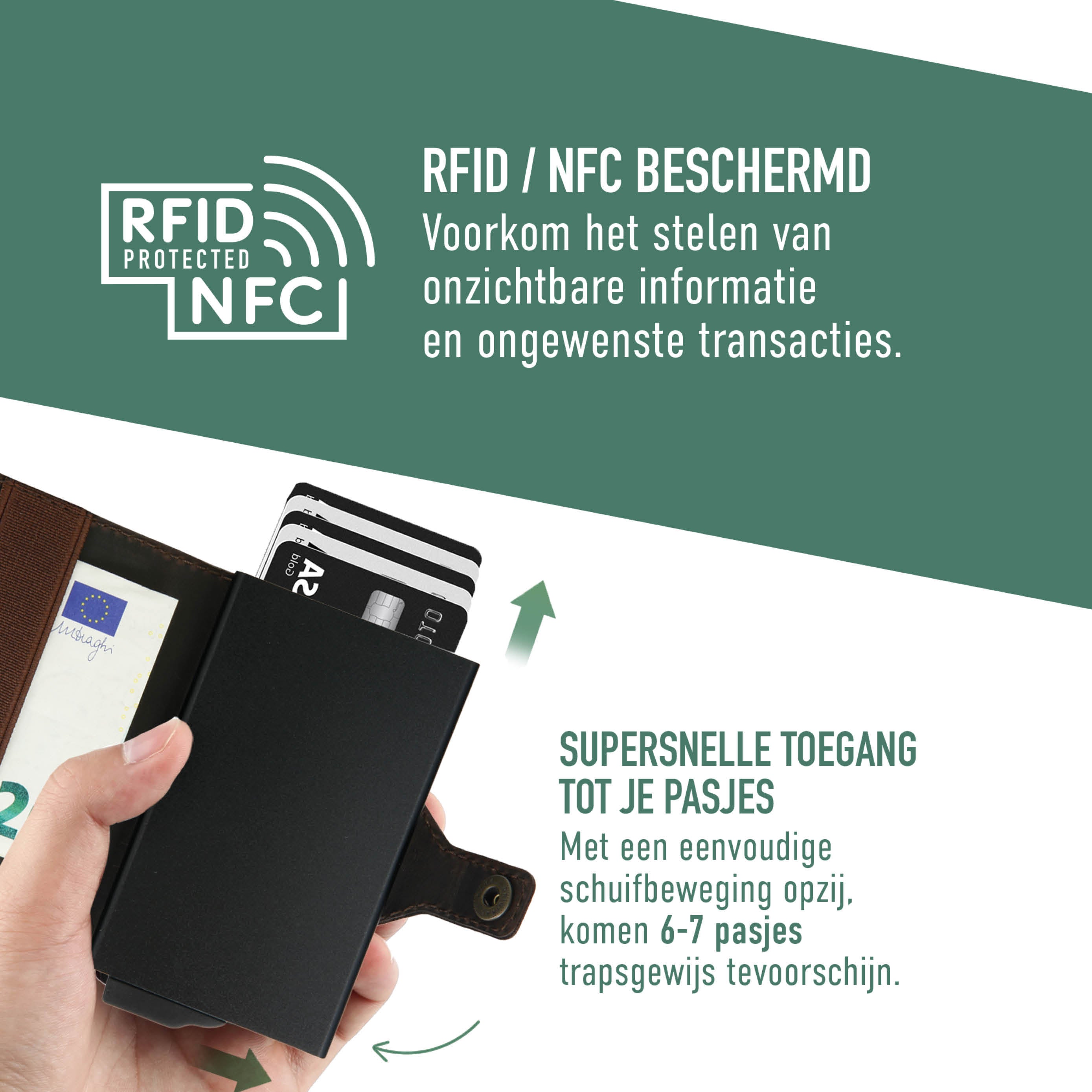 Gift Set Leer Pasjeshouder Wallet / Sleutelhouder Vintage Bruin - valenta.com