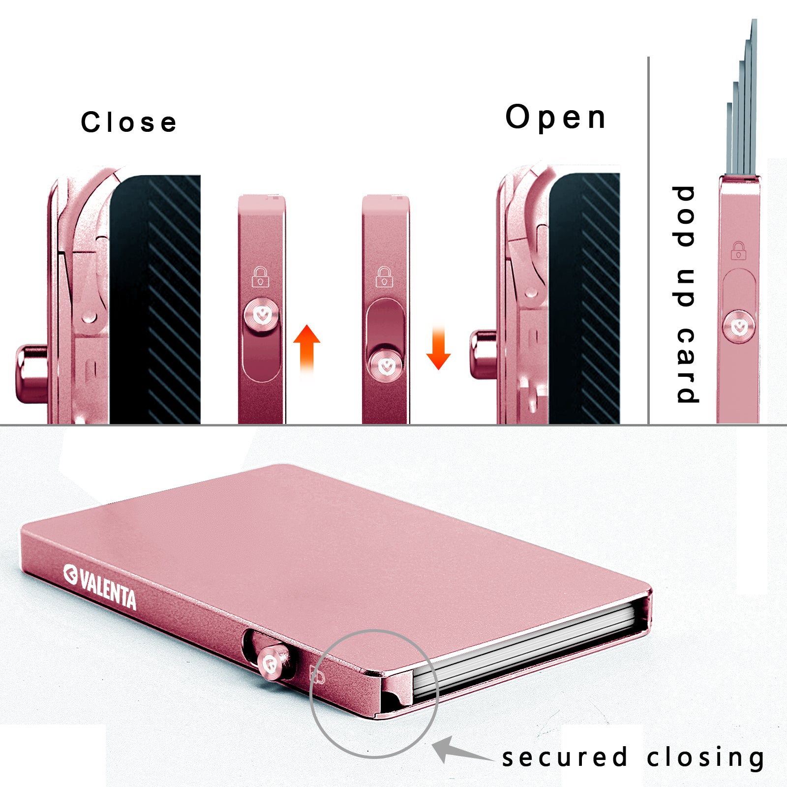 Cardprotector Aluminium MagSafe Pink