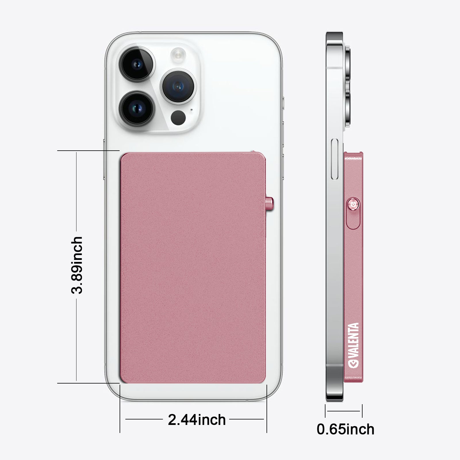 Cardprotector Aluminium MagSafe Pink