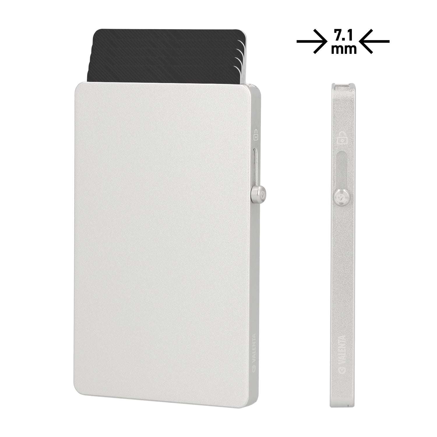 Cardprotector Aluminium Magsafe Thin Silver - valenta.com