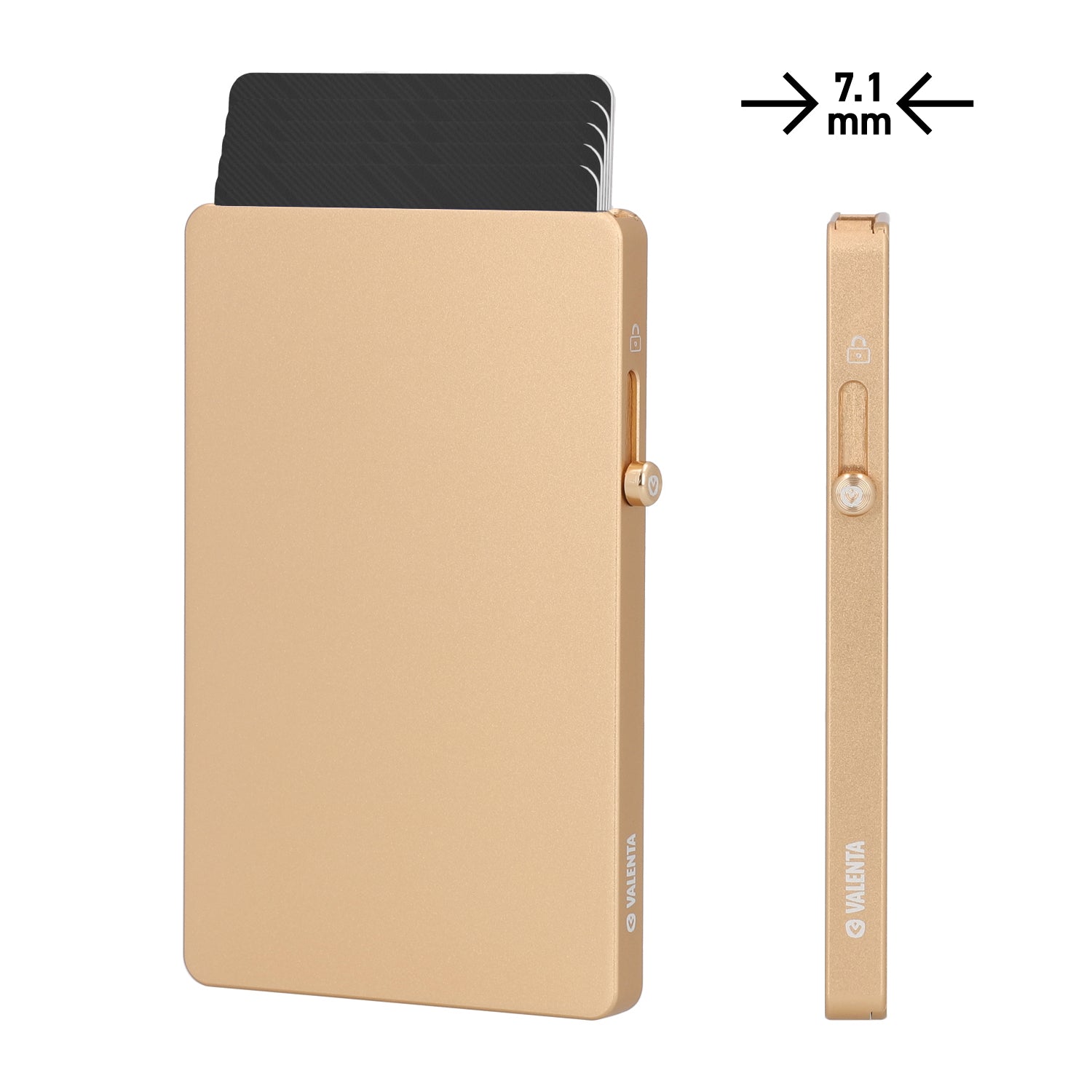 Cardprotector Aluminium Magsafe Thin Soft Goud - valenta.com