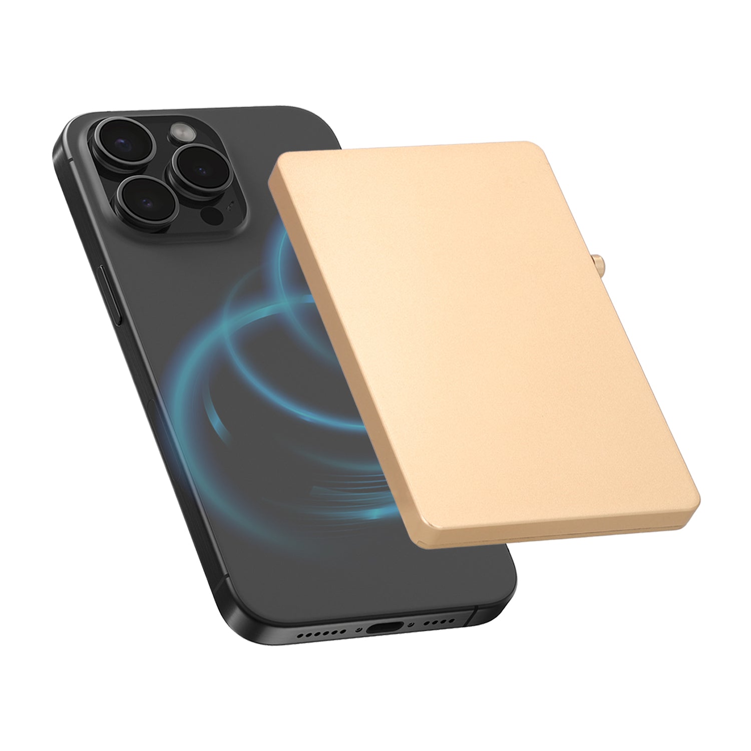 Cardprotector Aluminium Magsafe Thin Soft Goud - valenta.com