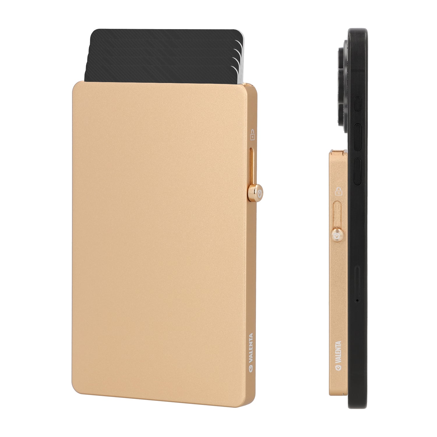 Cardprotector Aluminium Magsafe Thin Soft Goud - valenta.com