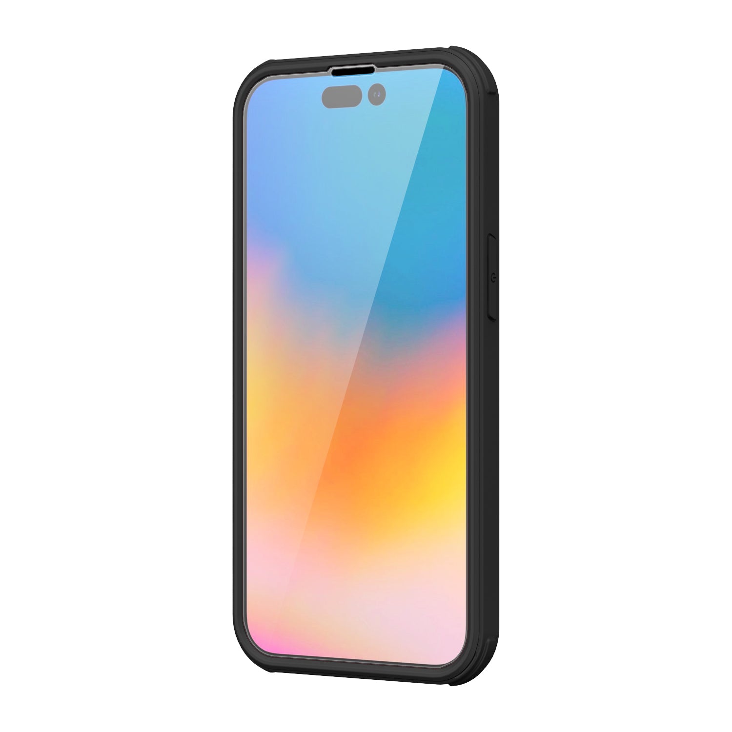 Full Cover MagSafe - Glass/PC Zwart iPhone 15 Pro Max - valenta.com