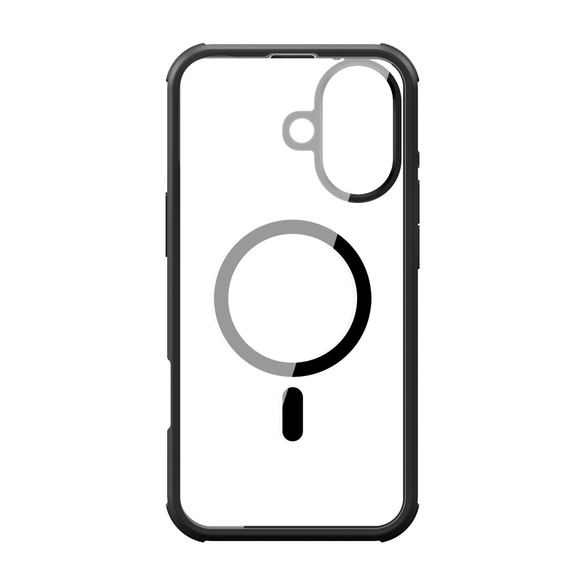 Full Cover MagSafe - Glass/PC Zwart iPhone 16 - valenta.com