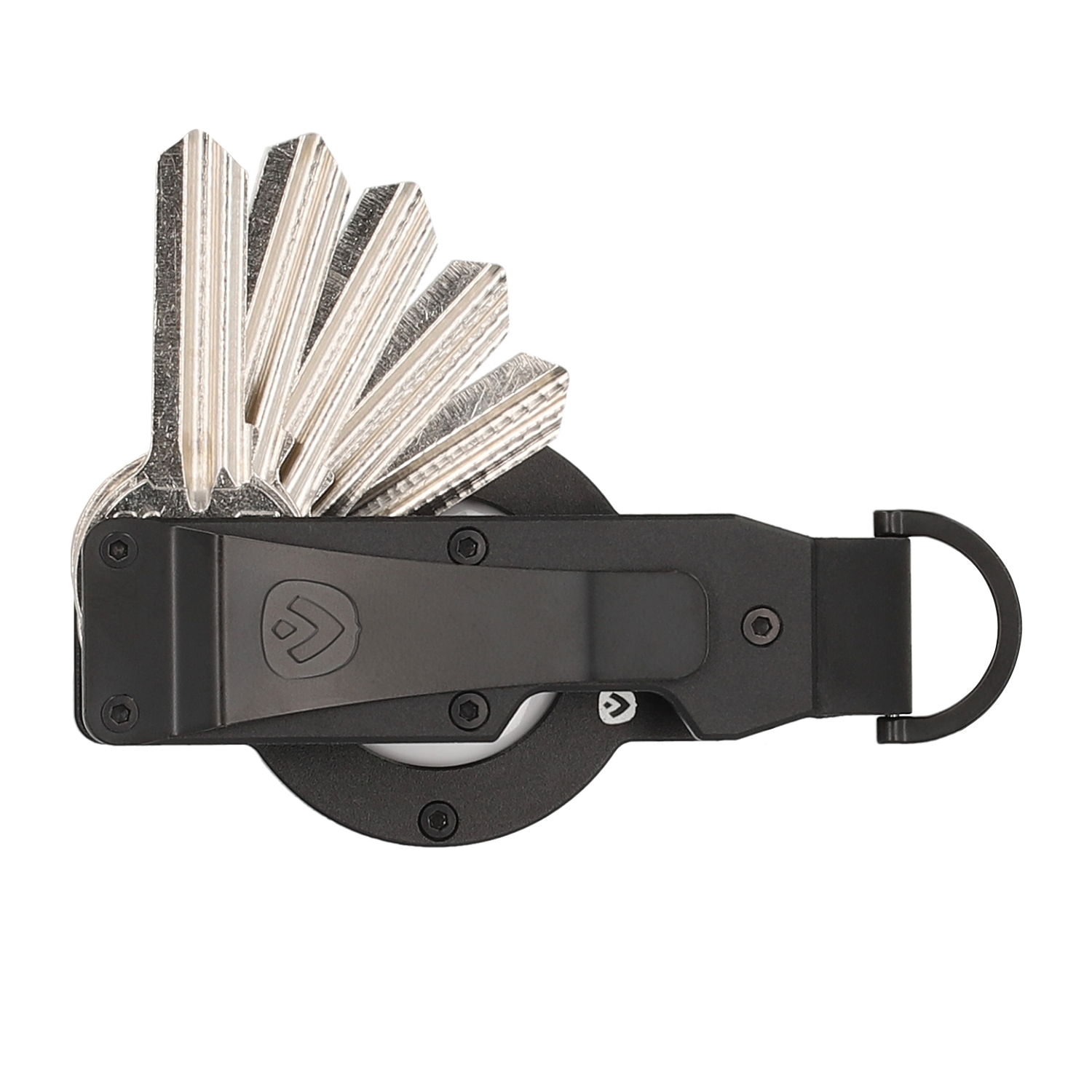 Key Organizer Aluminium AirTag Zwart - valenta.com