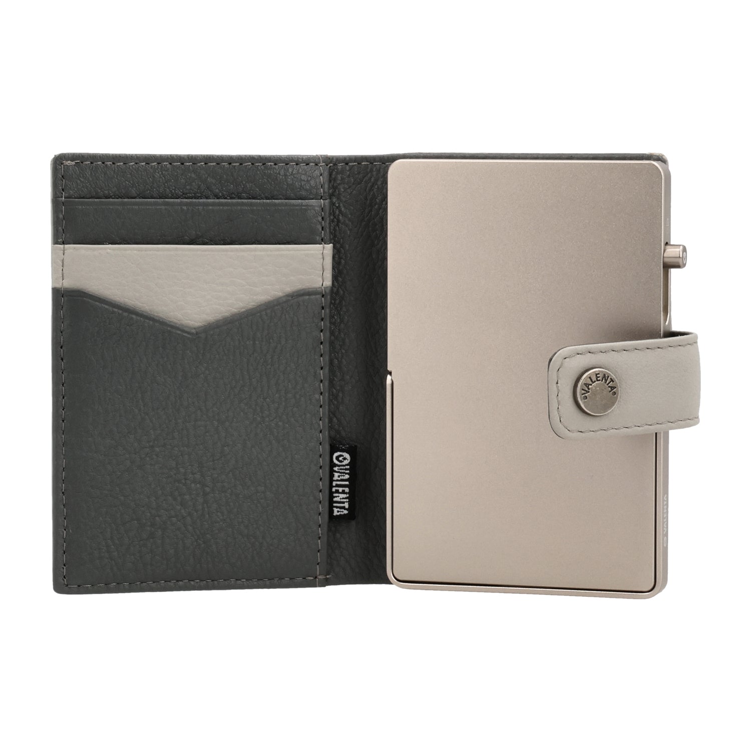 Cardprotector Stand Titanium Natural + Card Wallet Luxe Off-White