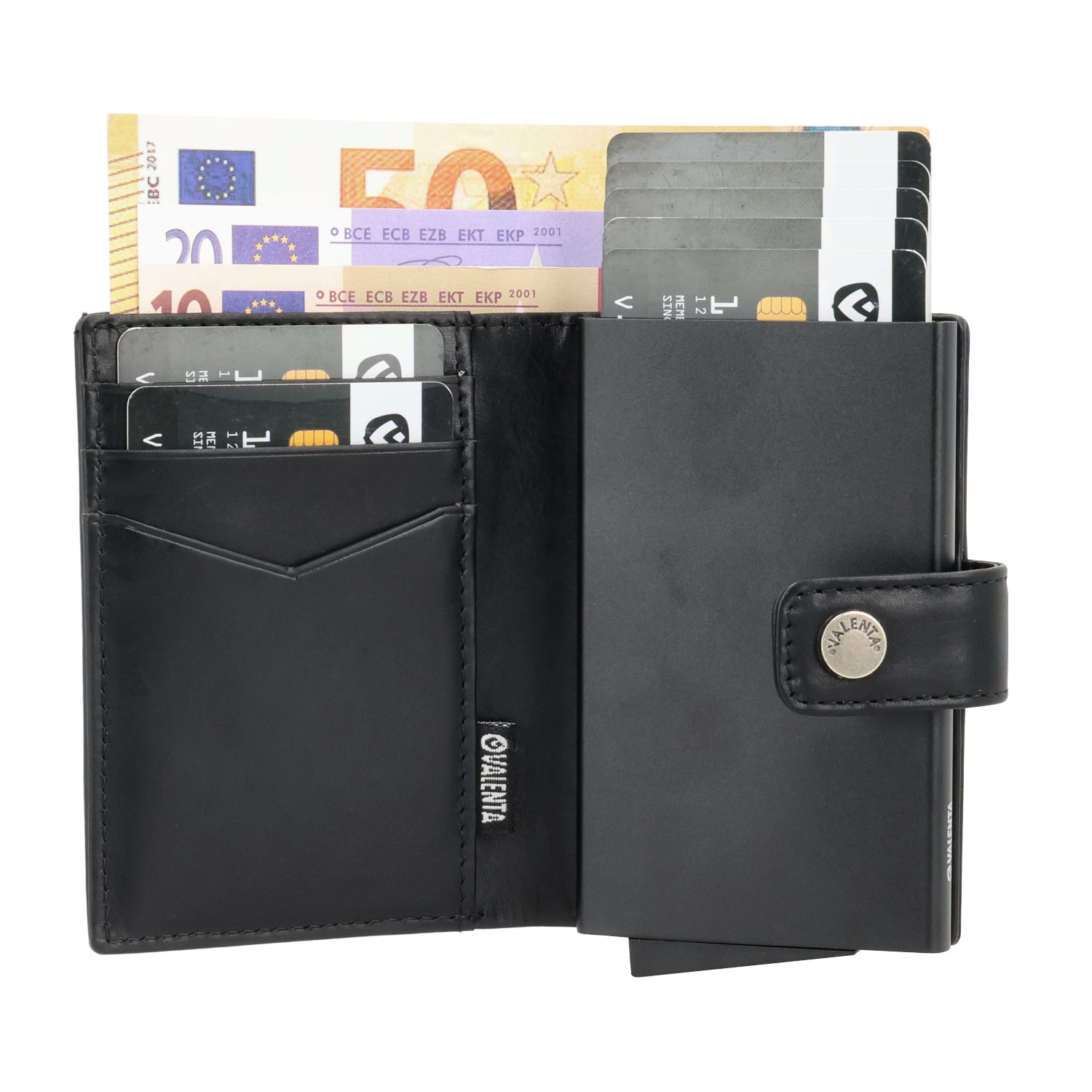 Cardprotector Plus Black + Card Wallet Luxe Black