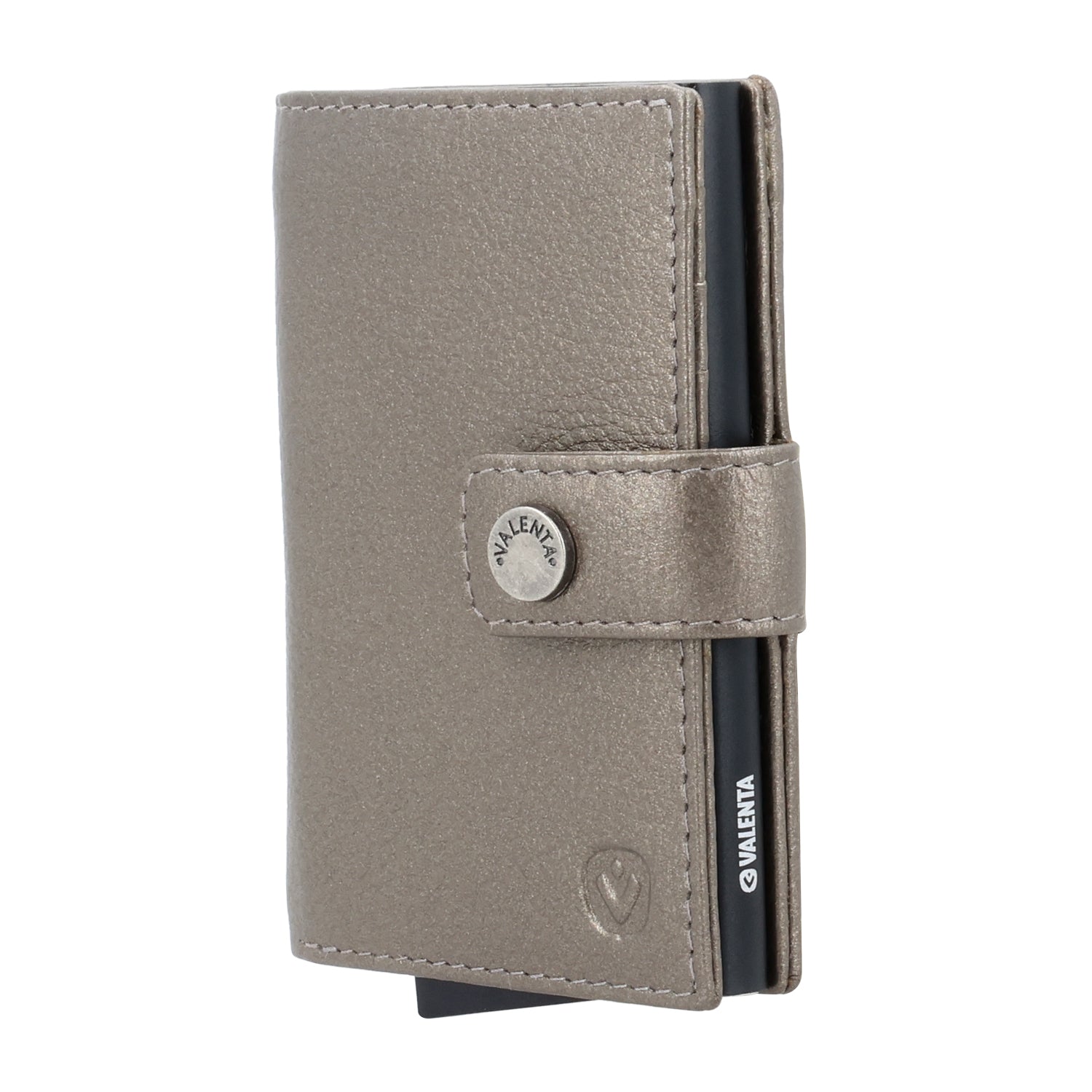 Cardprotector Plus Black + Card Wallet Luxe Metallic Bronze