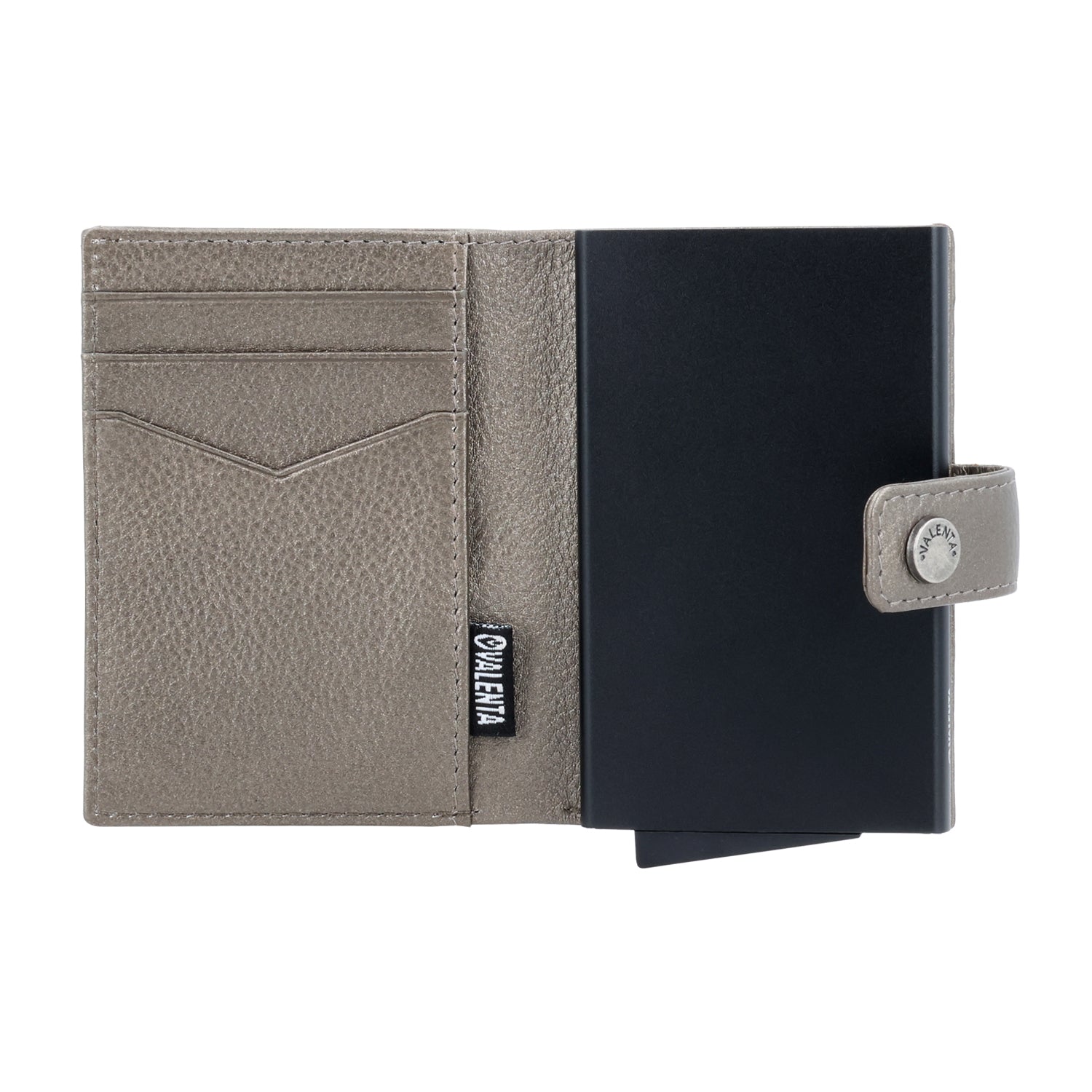 Cardprotector Plus Black + Card Wallet Luxe Metallic Bronze