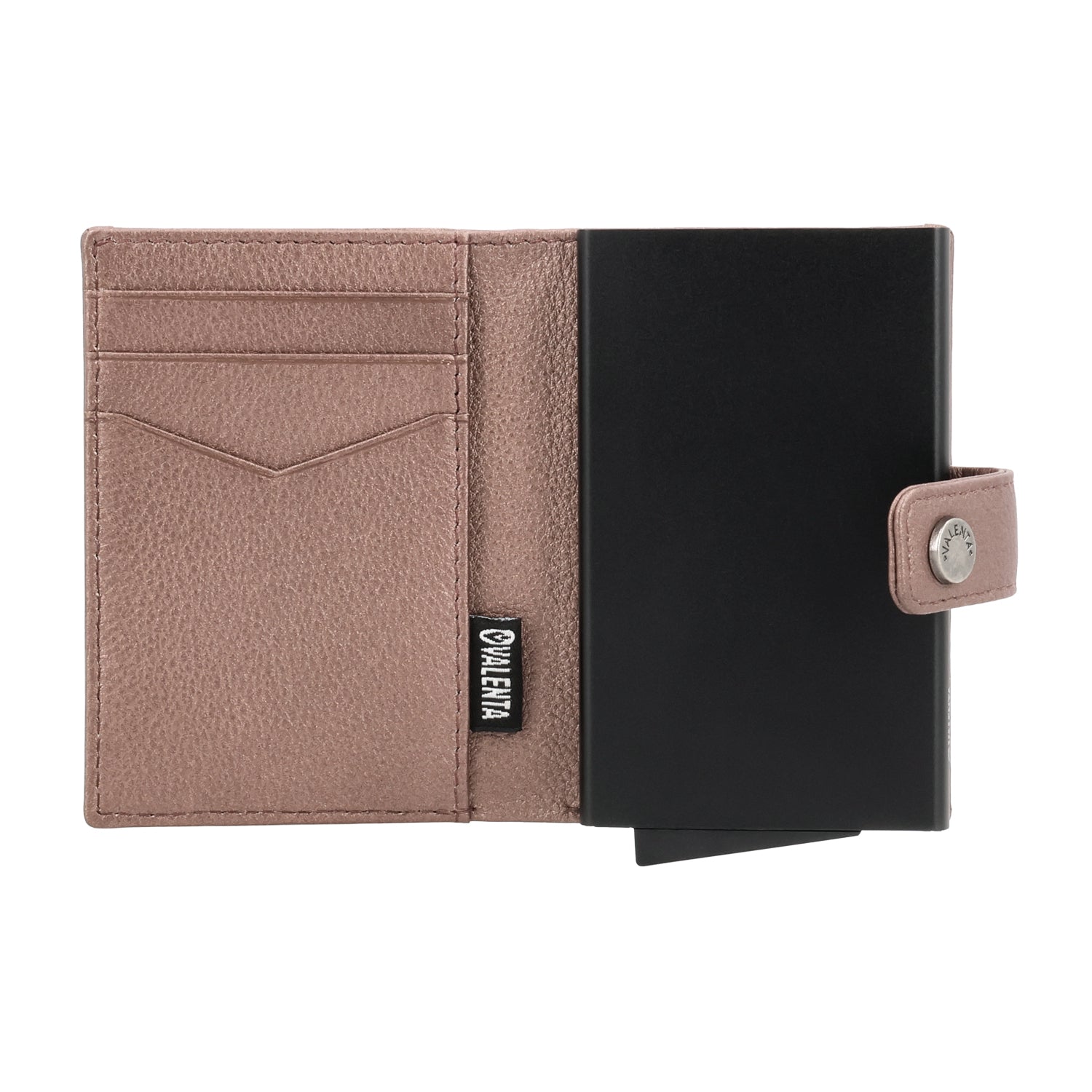 Cardprotector Plus Black + Card Wallet Luxe Metallic Copper