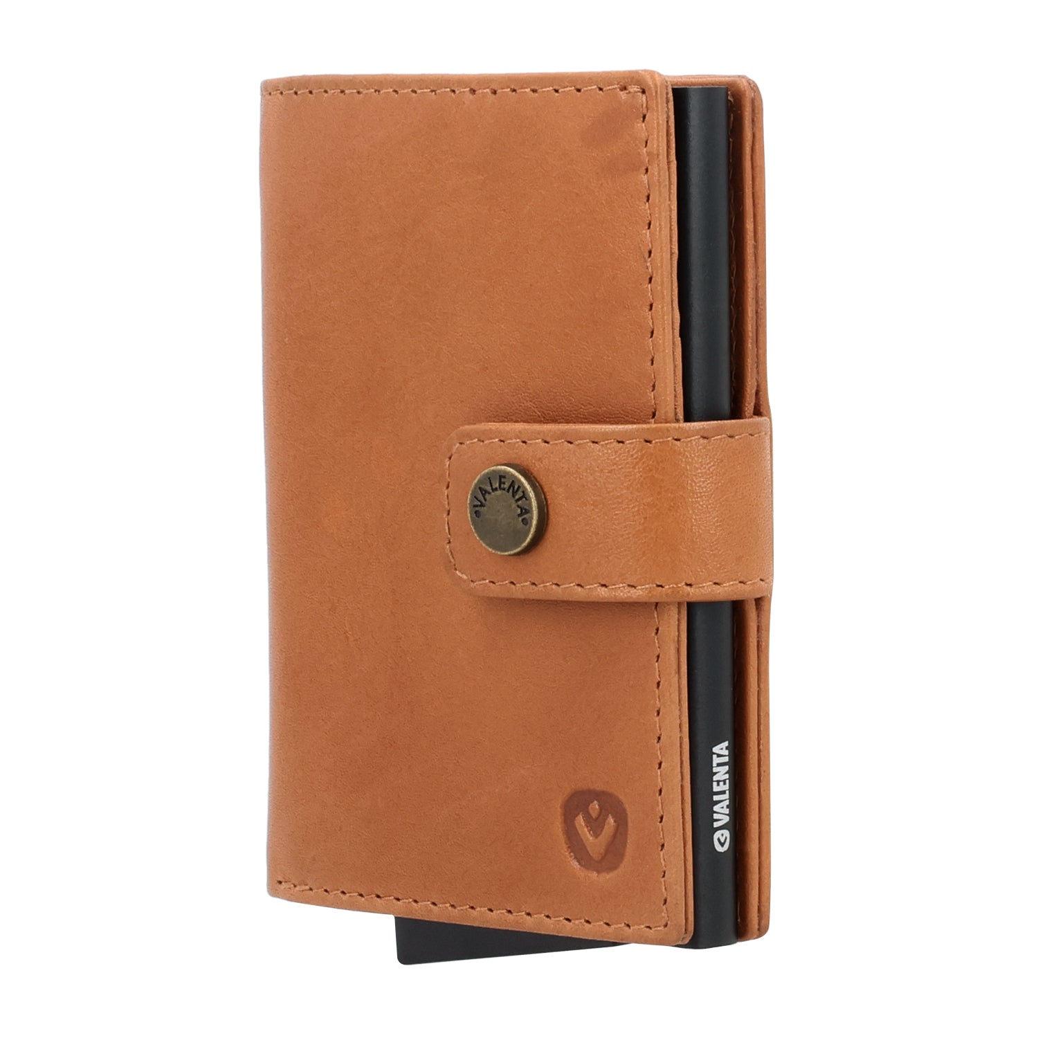 Cardprotector Plus Black + Card Wallet Luxe Tan