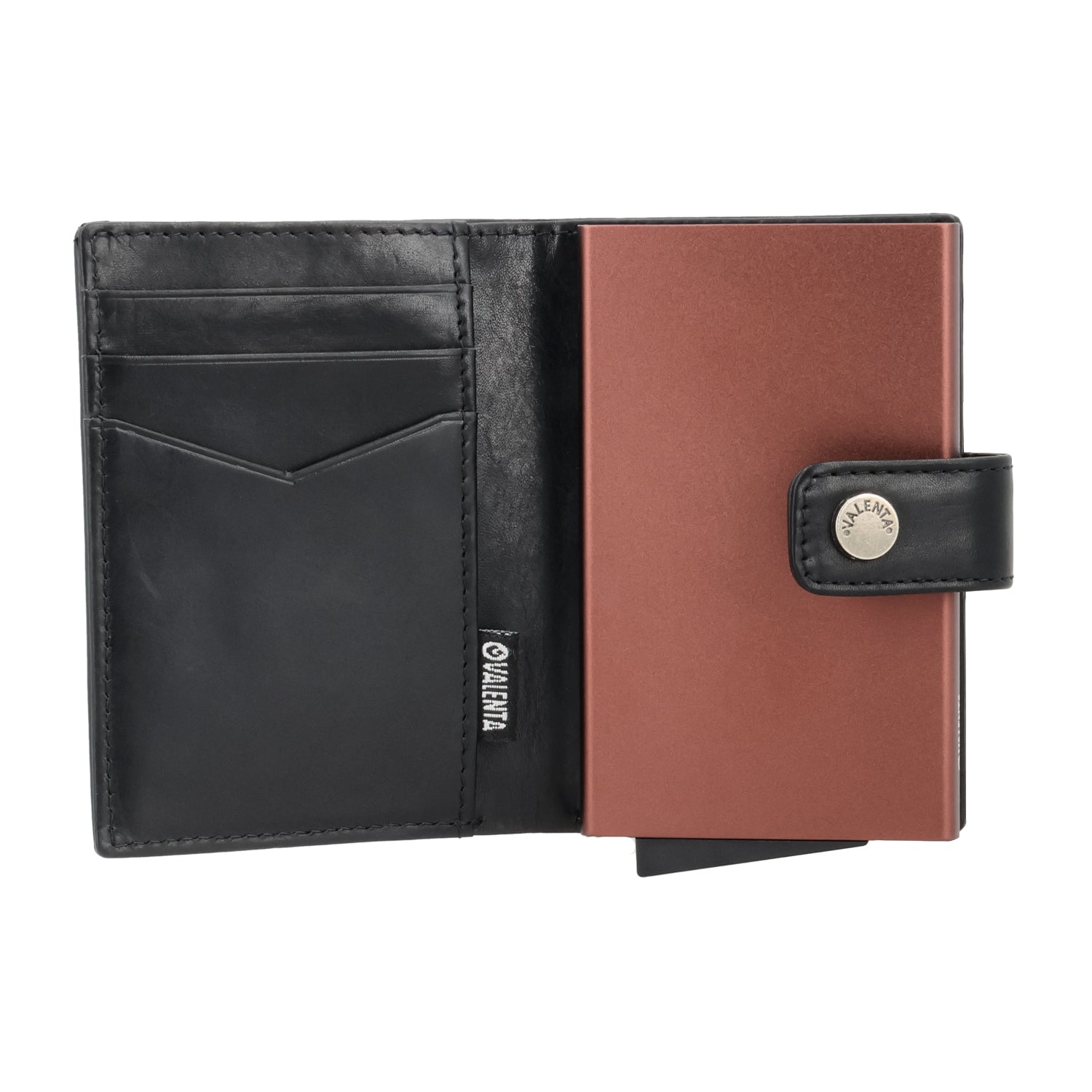 Cardprotector Plus Dark Brown + Card Wallet Luxe Black