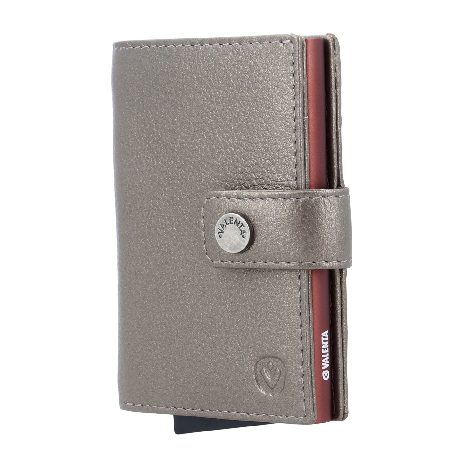 Cardprotector Plus Dark Brown + Card Wallet Luxe Metallic Bronze