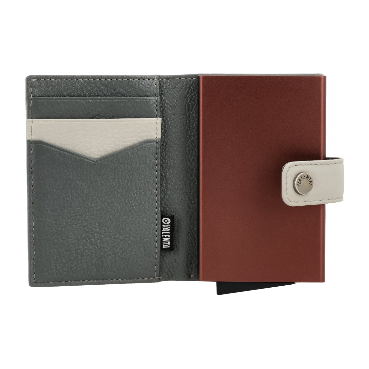 Cardprotector Plus Dark Brown + Card Wallet Luxe Off-White