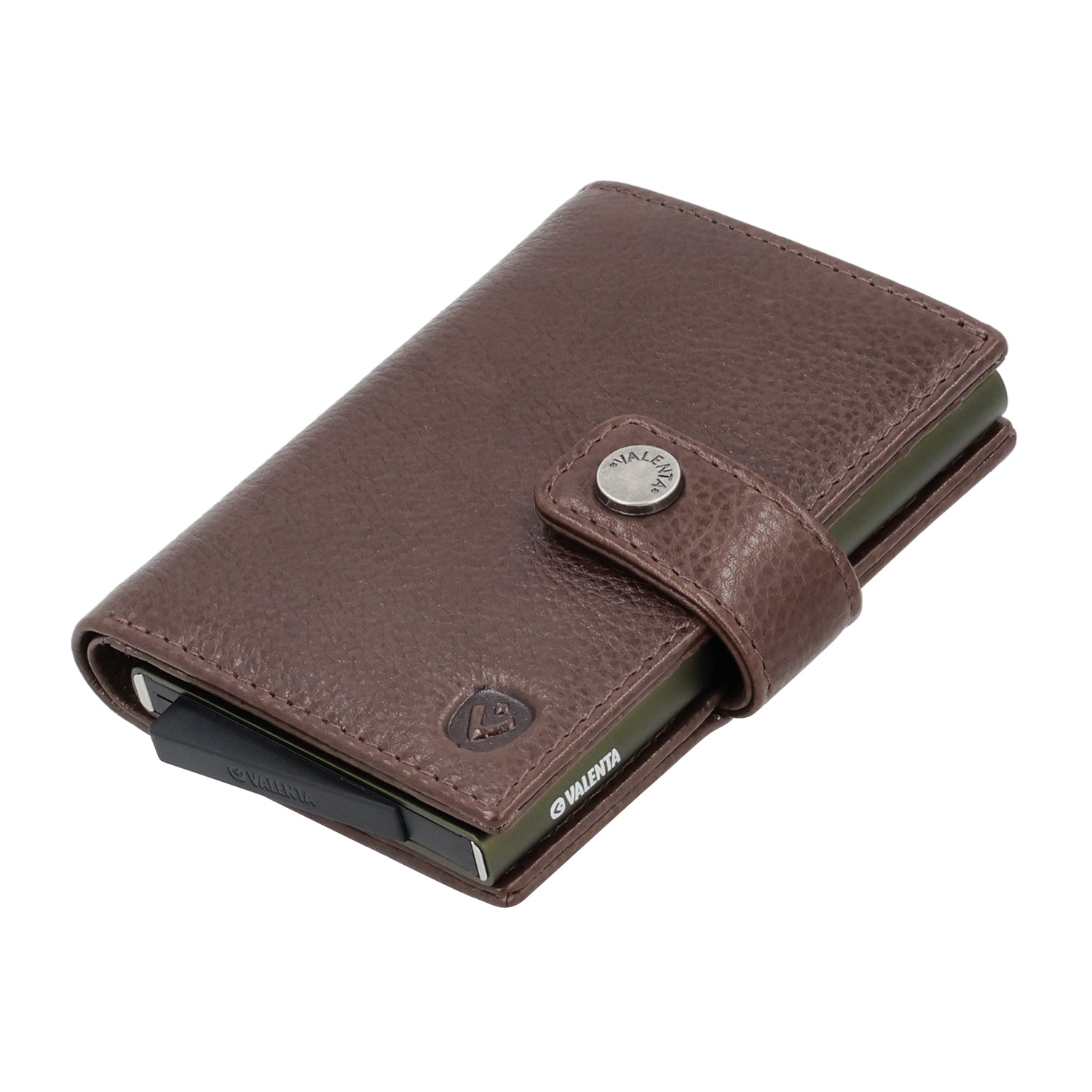 Cardprotector Plus Dark Green + Card Wallet Luxe Chocolate