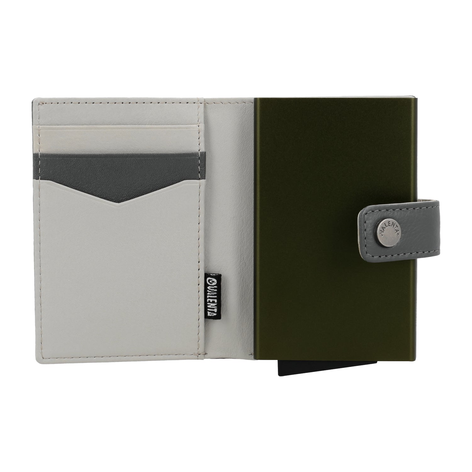 Cardprotector Plus Dark Green + Card Wallet Luxe Grey