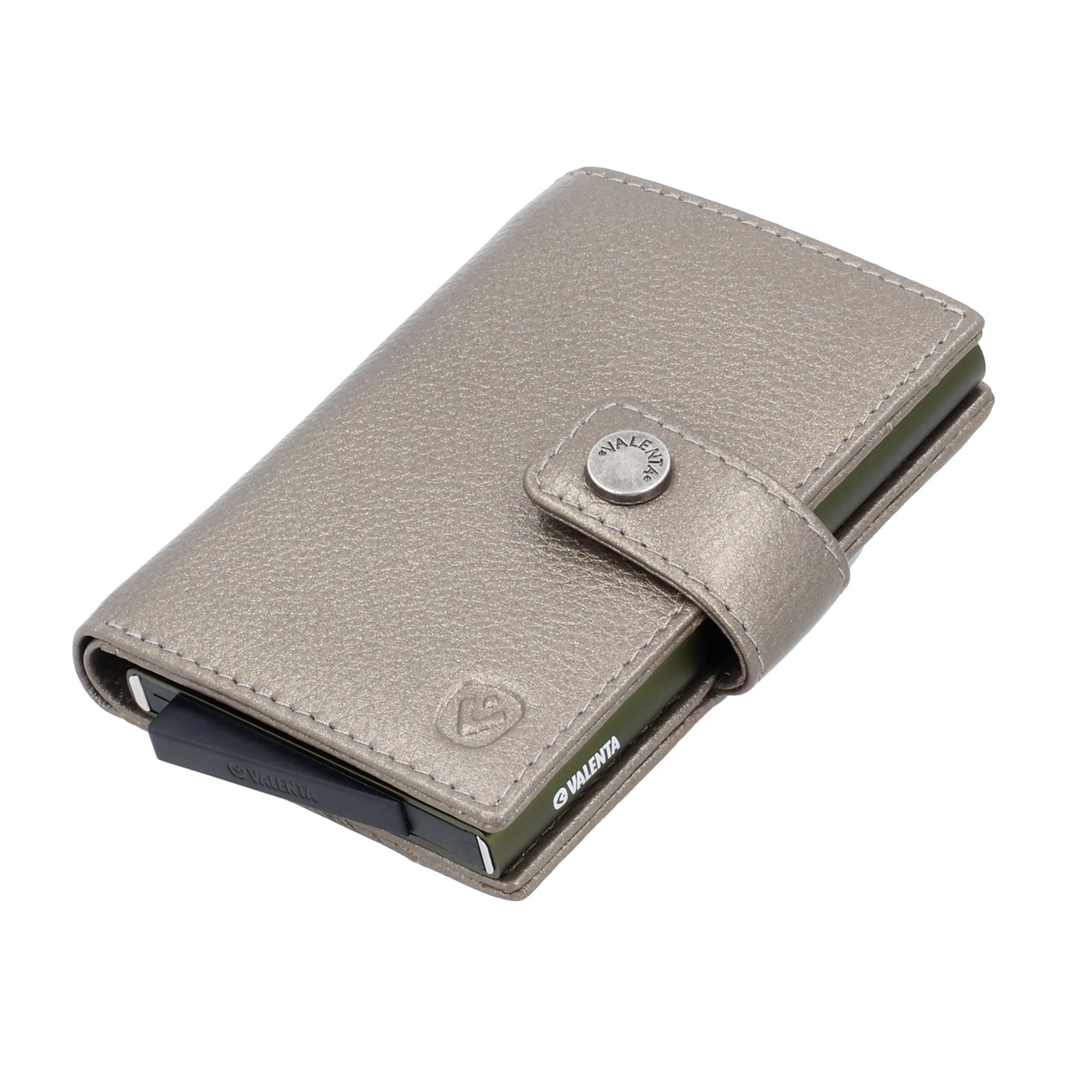 Cardprotector Plus Dark Green + Card Wallet Luxe Metallic Bronze