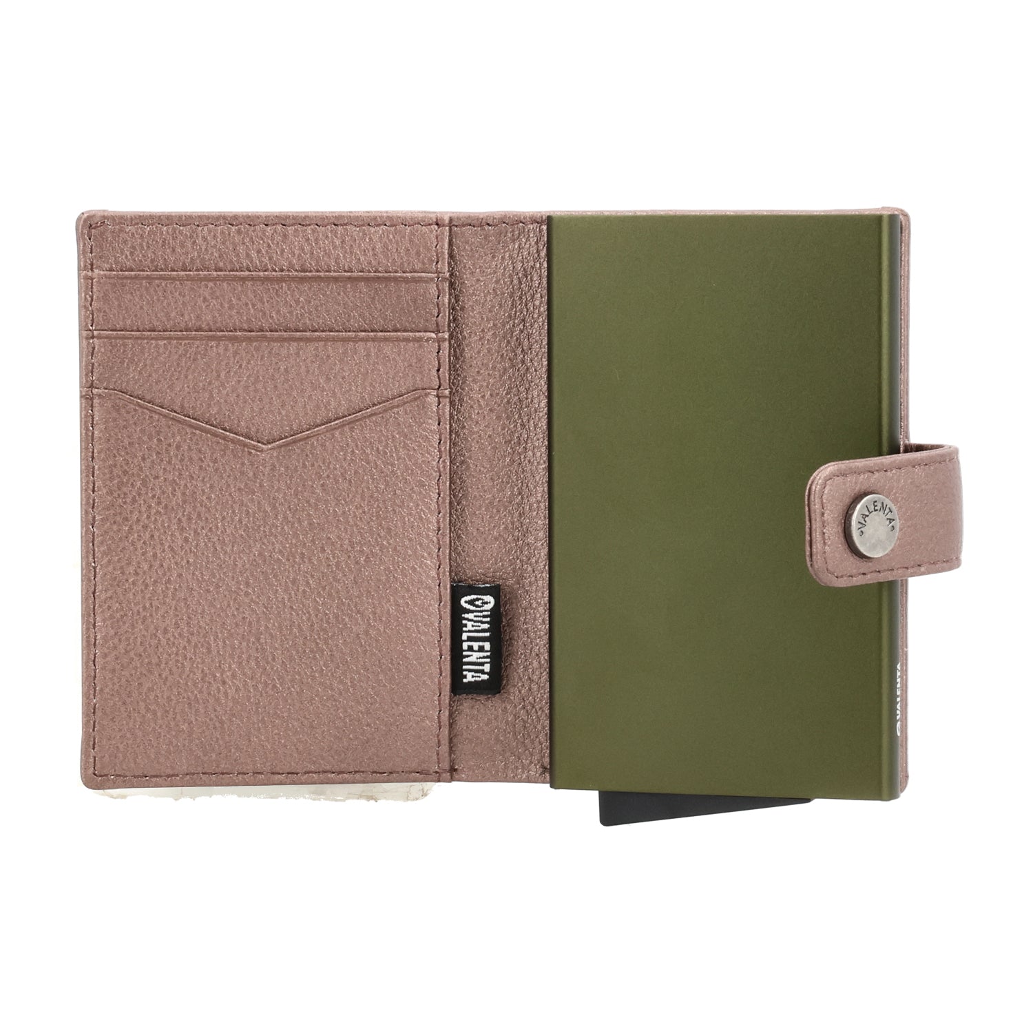 Cardprotector Plus Dark Green + Card Wallet Luxe Metallic Copper