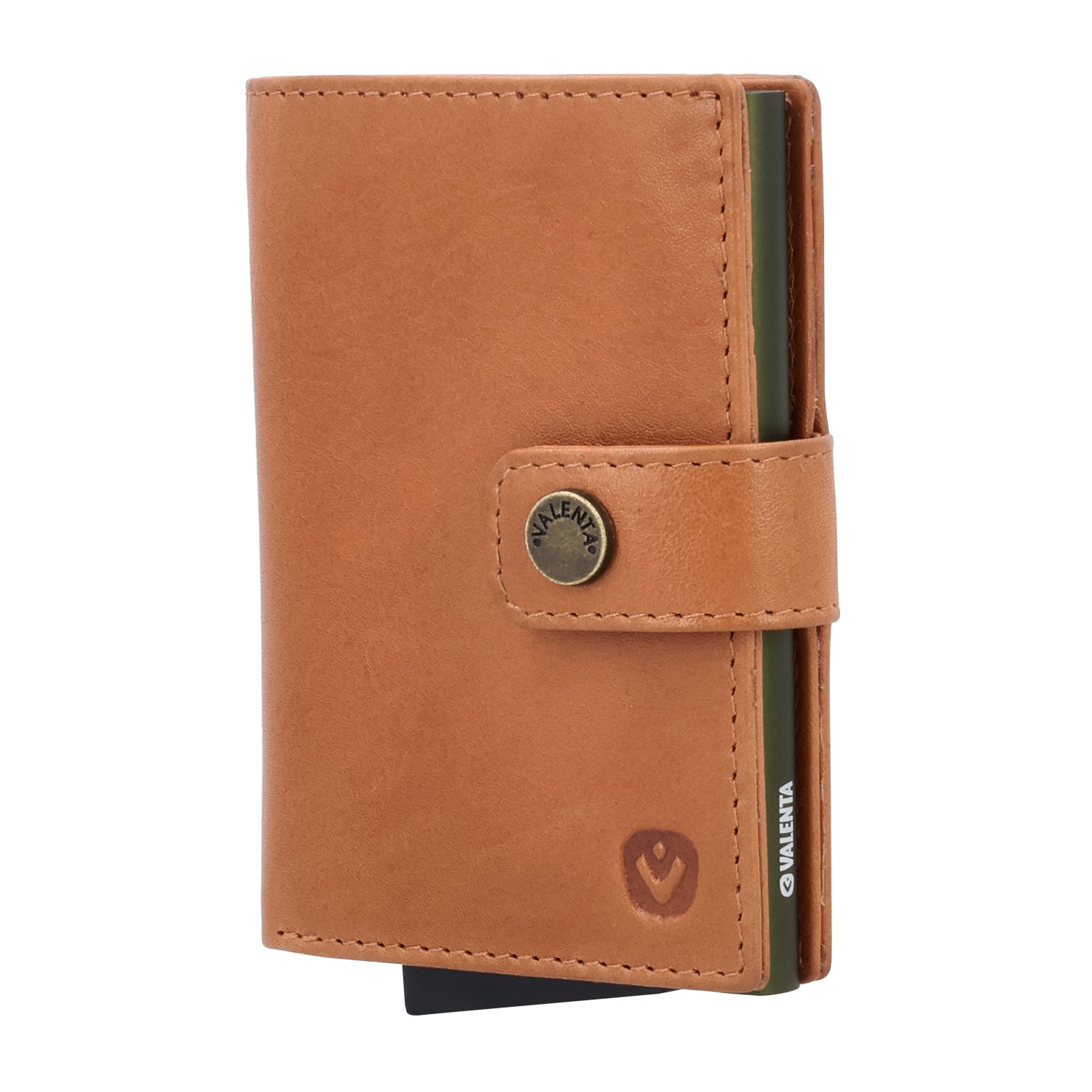 Cardprotector Plus Dark Green + Card Wallet Luxe Tan