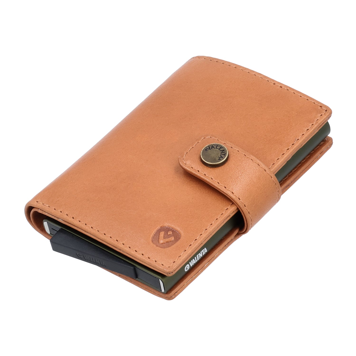 Cardprotector Plus Dark Green + Card Wallet Luxe Tan