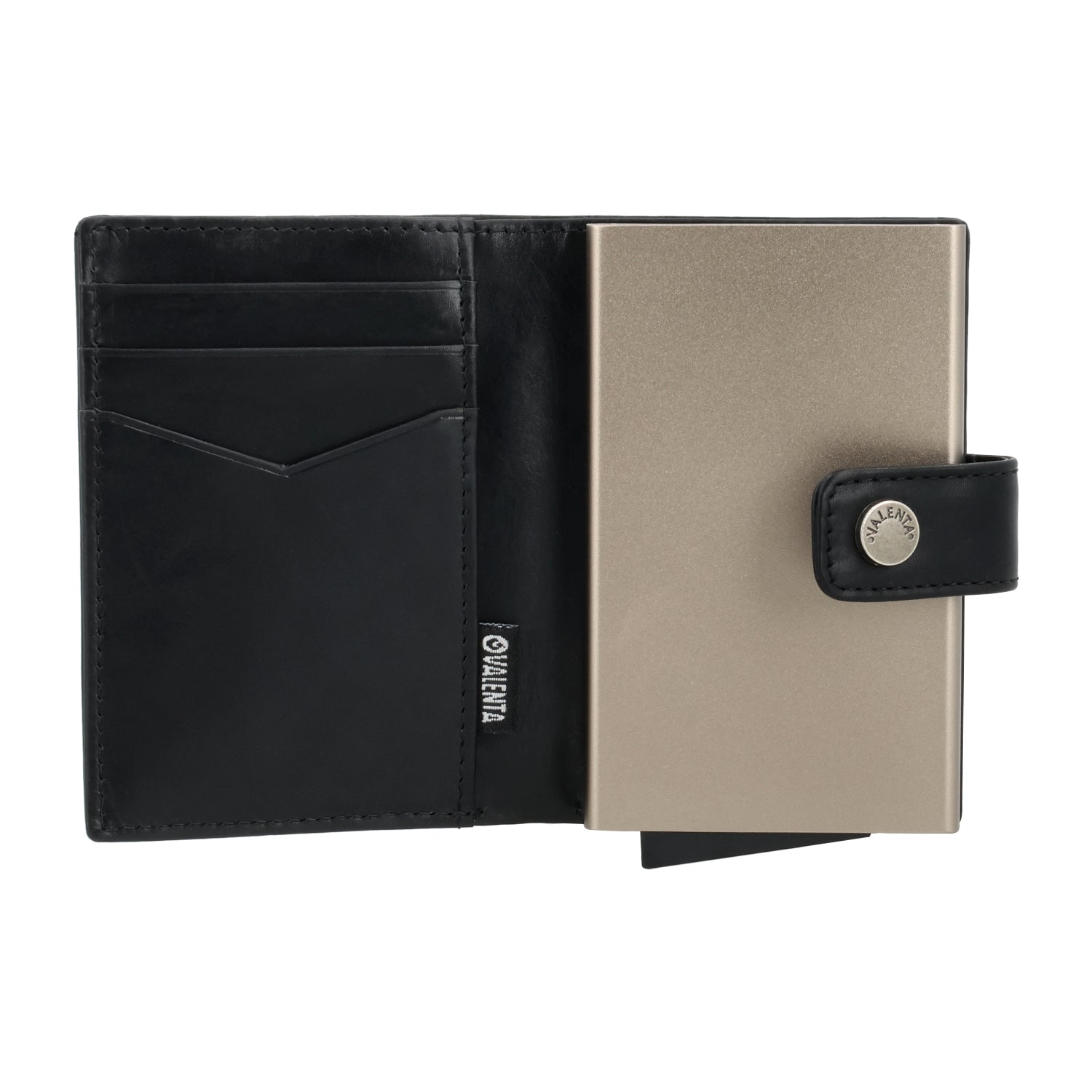 Cardprotector Plus Titanium Gold + Card Wallet Luxe Black