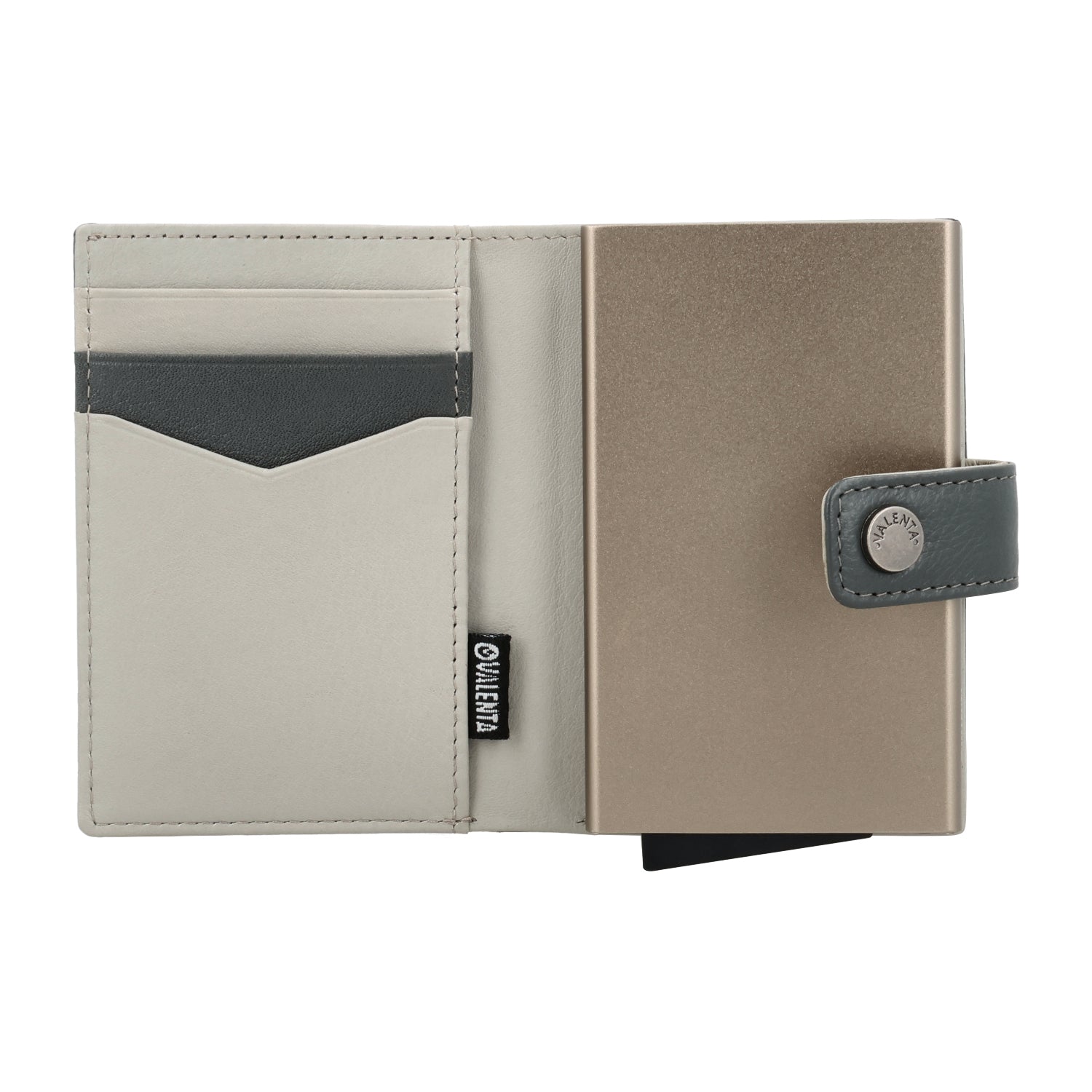 Cardprotector Plus Titanium Gold + Card Wallet Luxe Grey