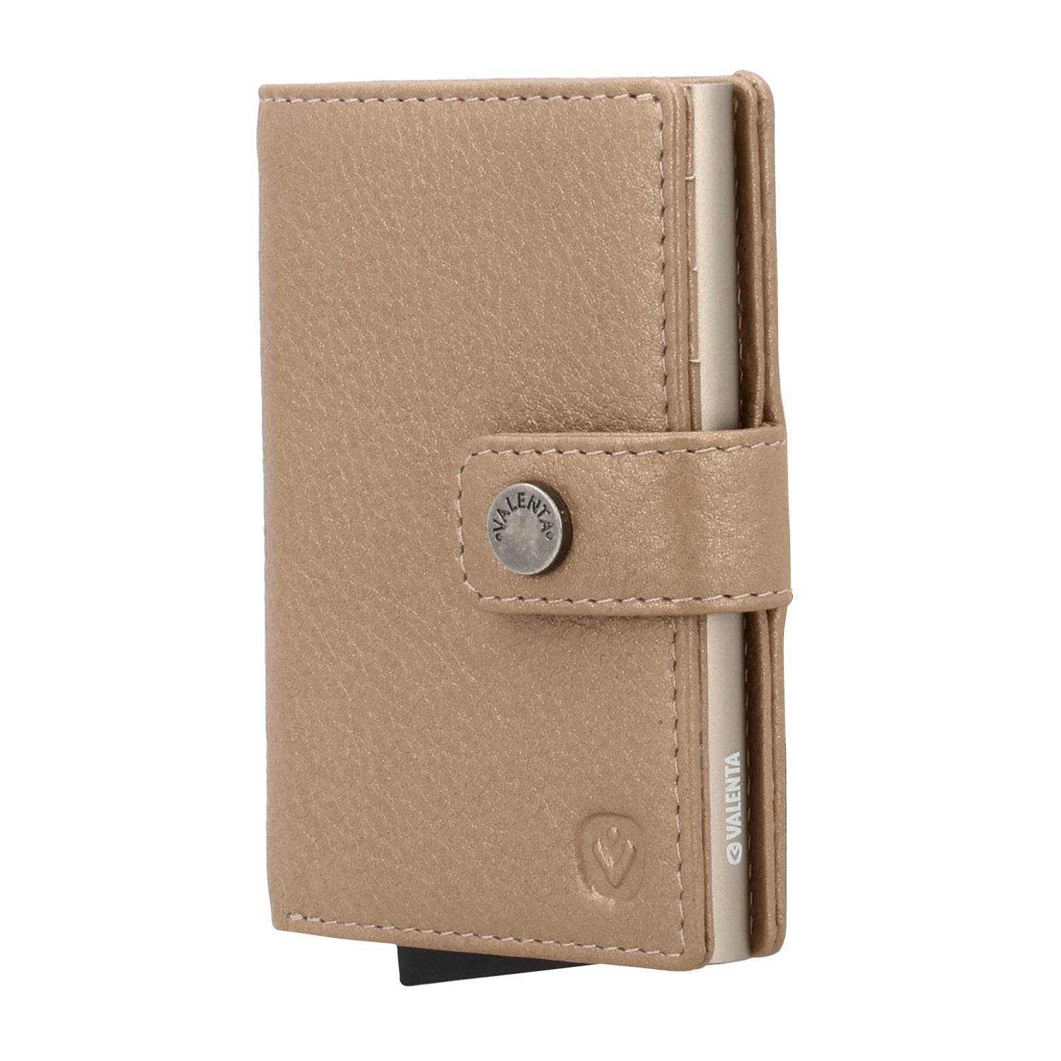 Cardprotector Plus Titanium Gold + Card Wallet Luxe Metallic Sand
