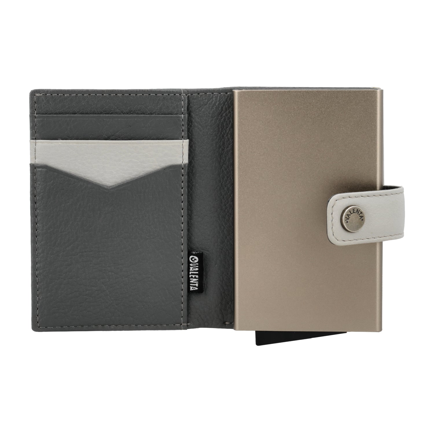 Cardprotector Plus Titanium Gold + Card Wallet Luxe Off-White