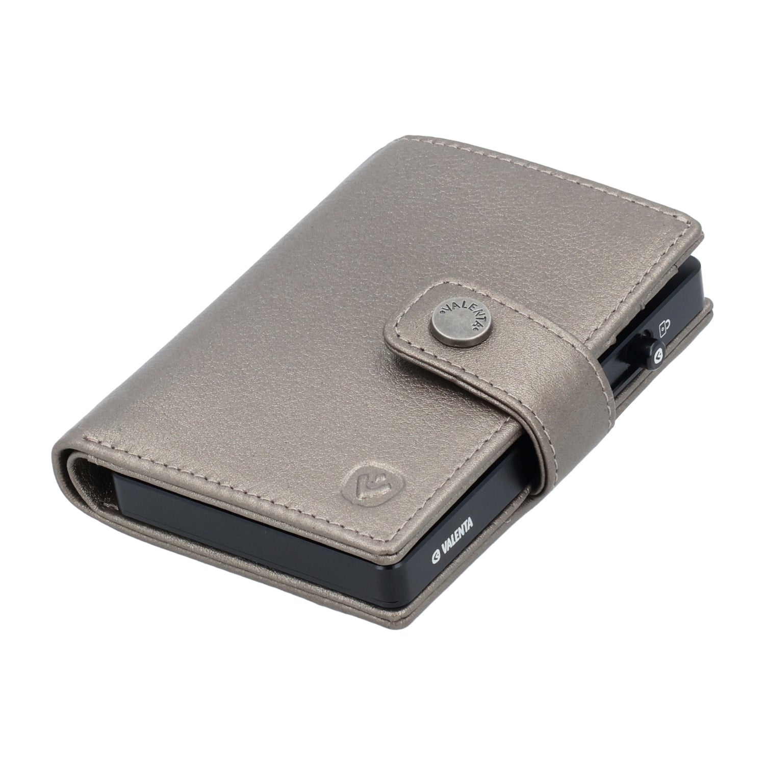 Cardprotector Black + Card Wallet Luxe Metallic Bronze